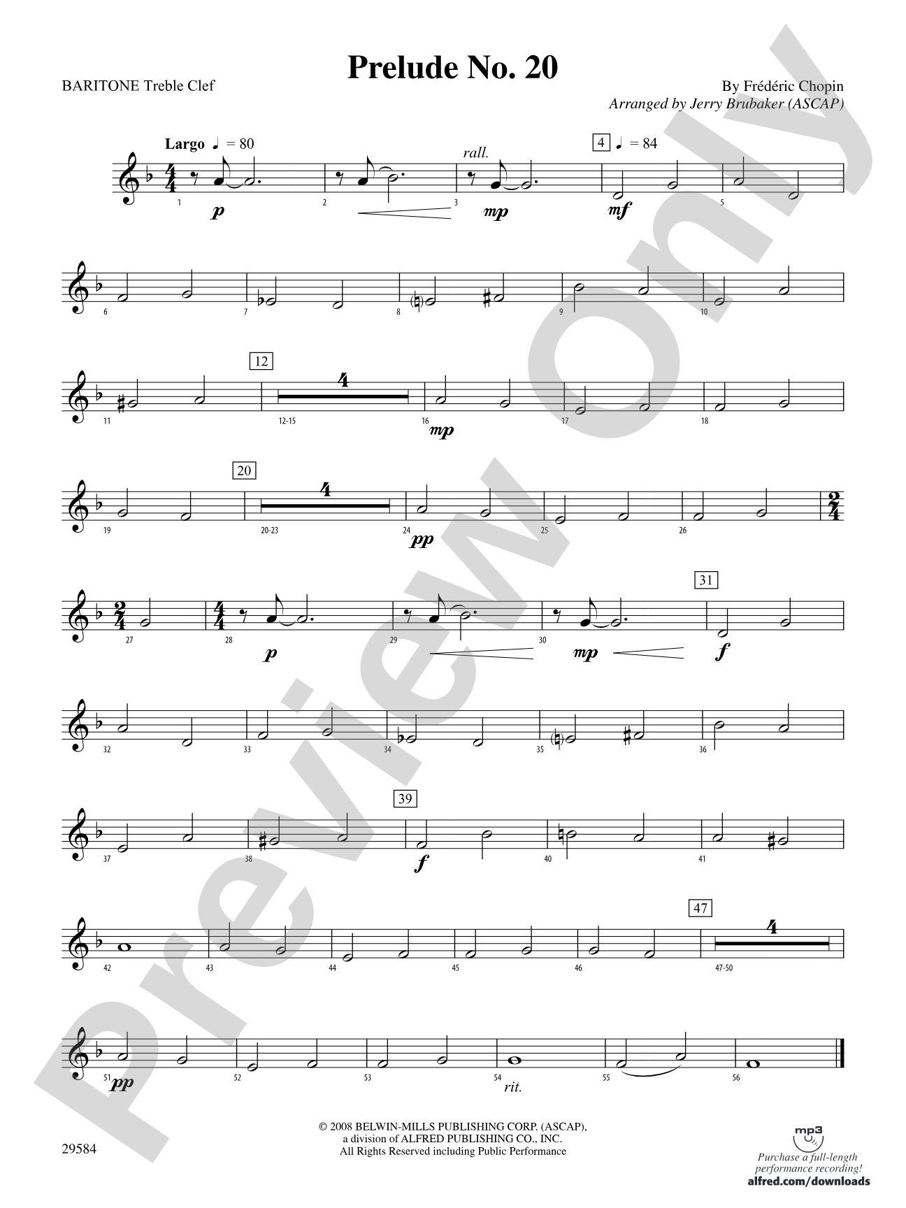 Prelude No. 20: Baritone T.C.