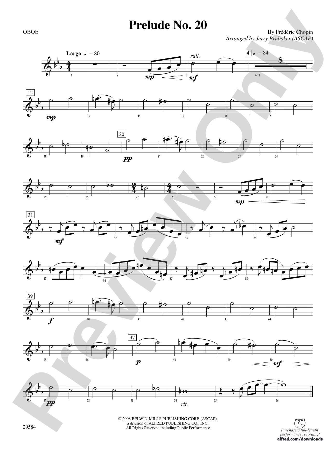 Prelude No. 20: Oboe