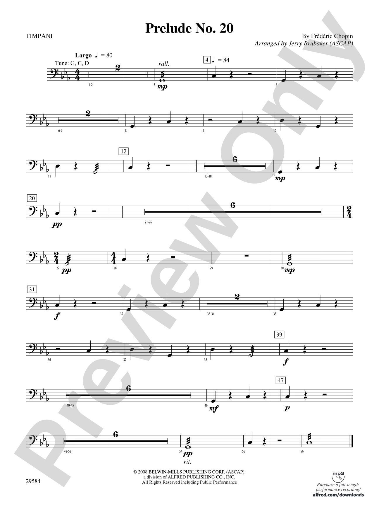 Prelude No. 20: Timpani