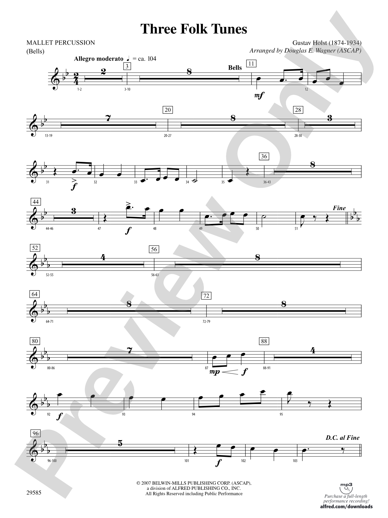 Three Folk Tunes: Mallets