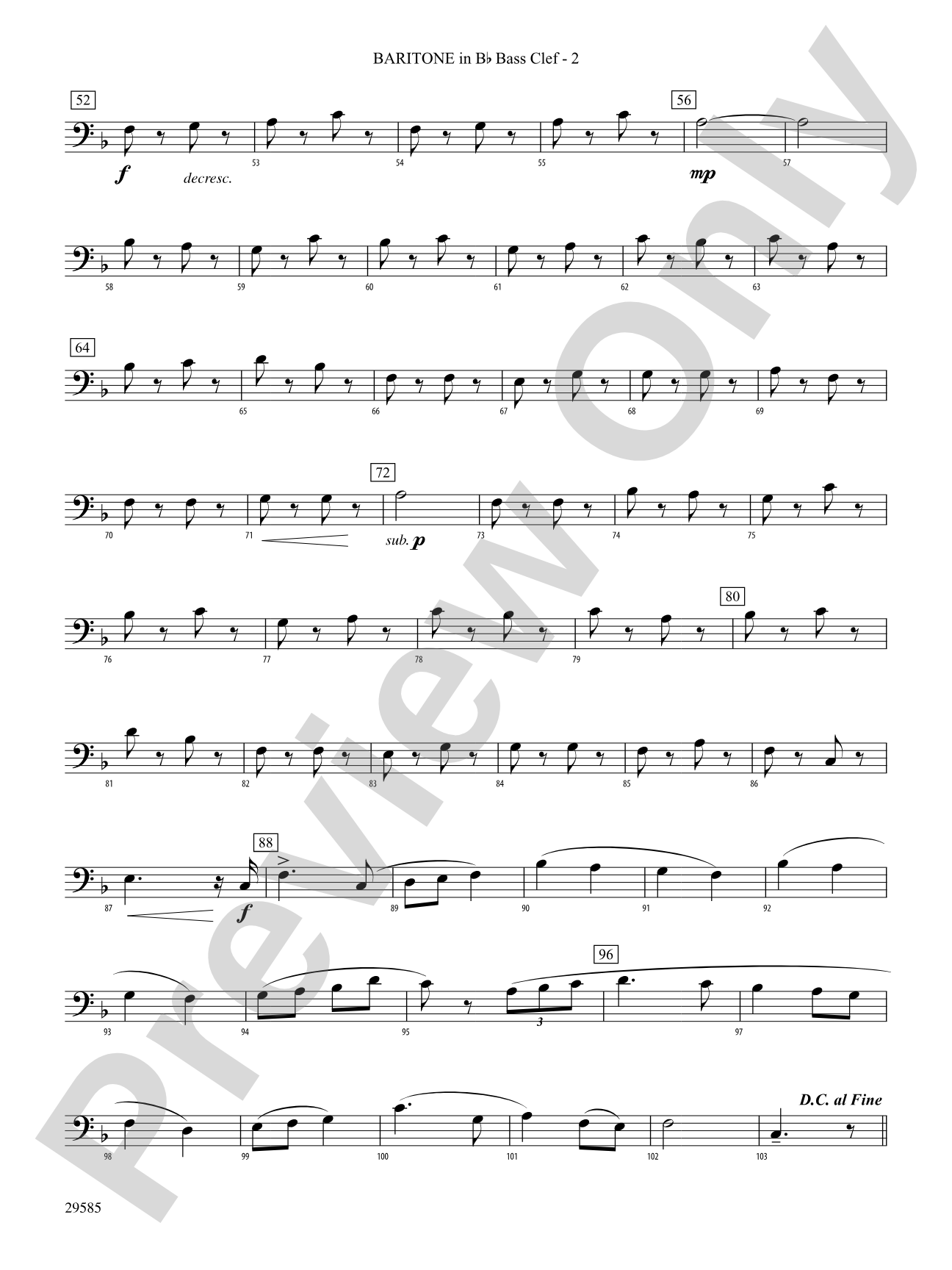 Three Folk Tunes: (wp) B-flat Baritone B.C.