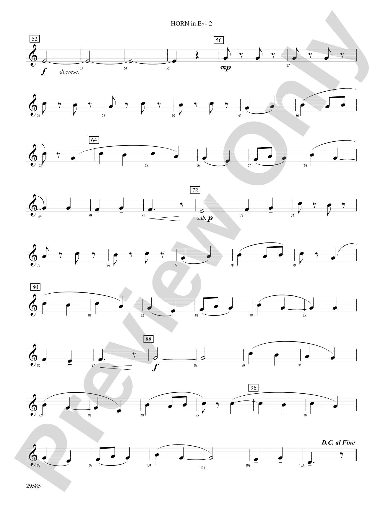 Three Folk Tunes: (wp) 1st Horn in E-flat