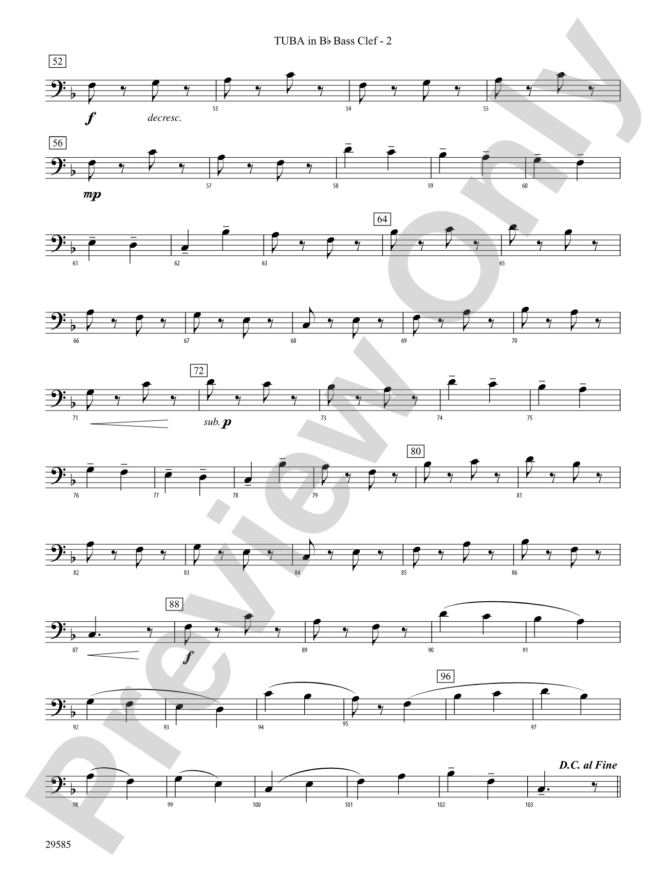 Three Folk Tunes: (wp) B-flat Tuba B.C.