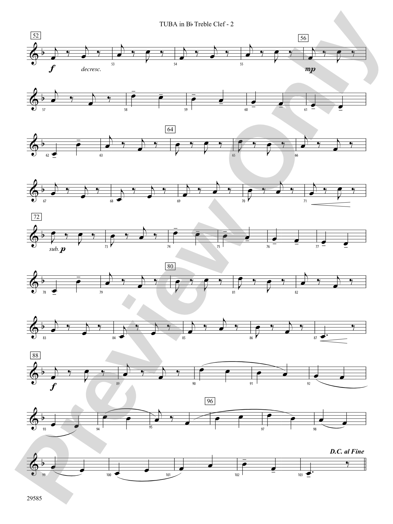 Three Folk Tunes: (wp) B-flat Tuba T.C.