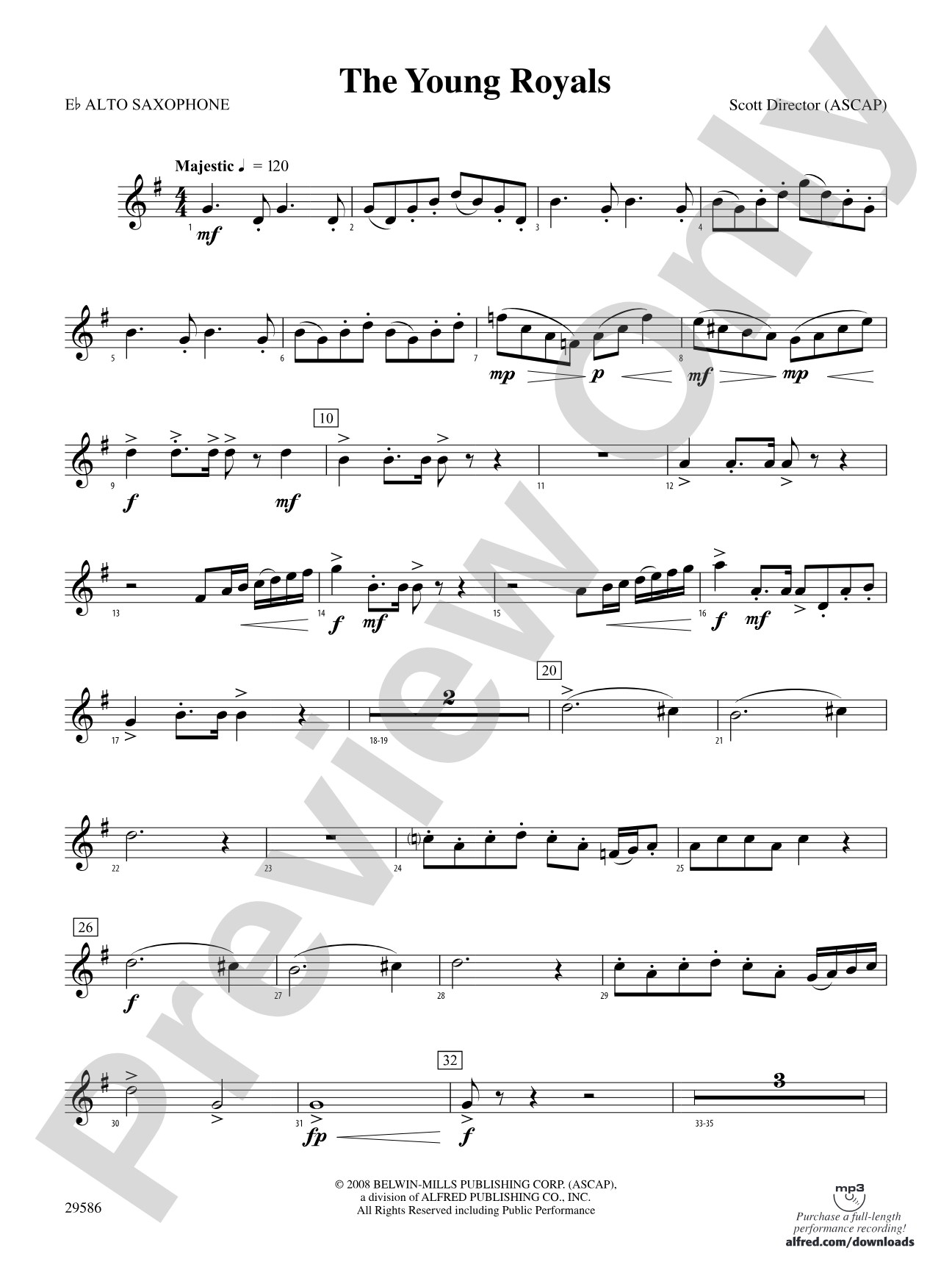 The Young Royals: E-flat Alto Saxophone