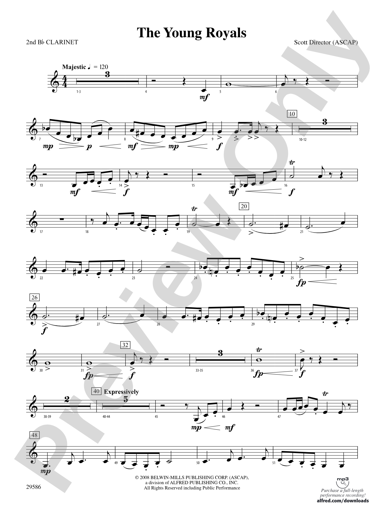 The Young Royals: 2nd B-flat Clarinet