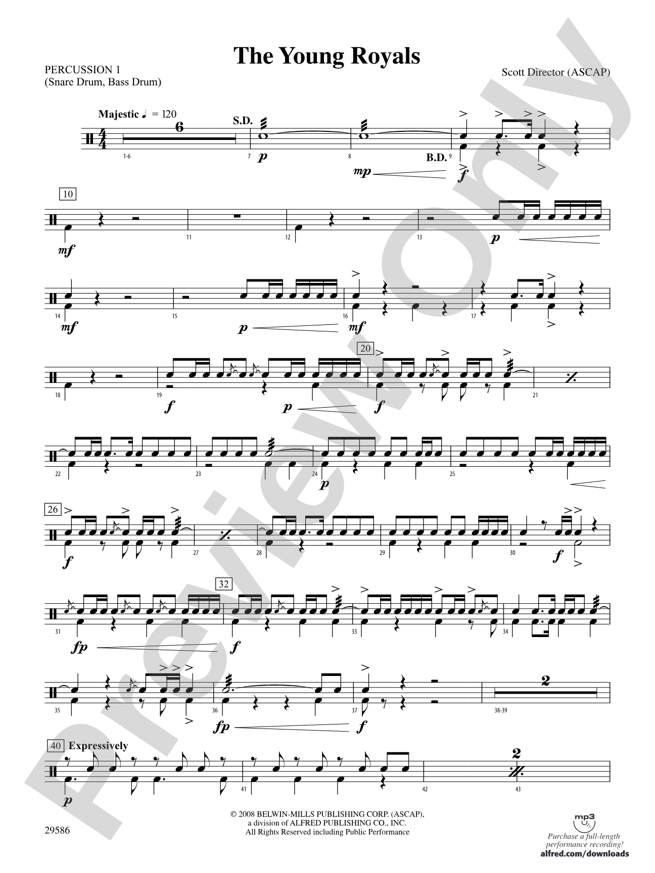 The Young Royals: 1st Percussion