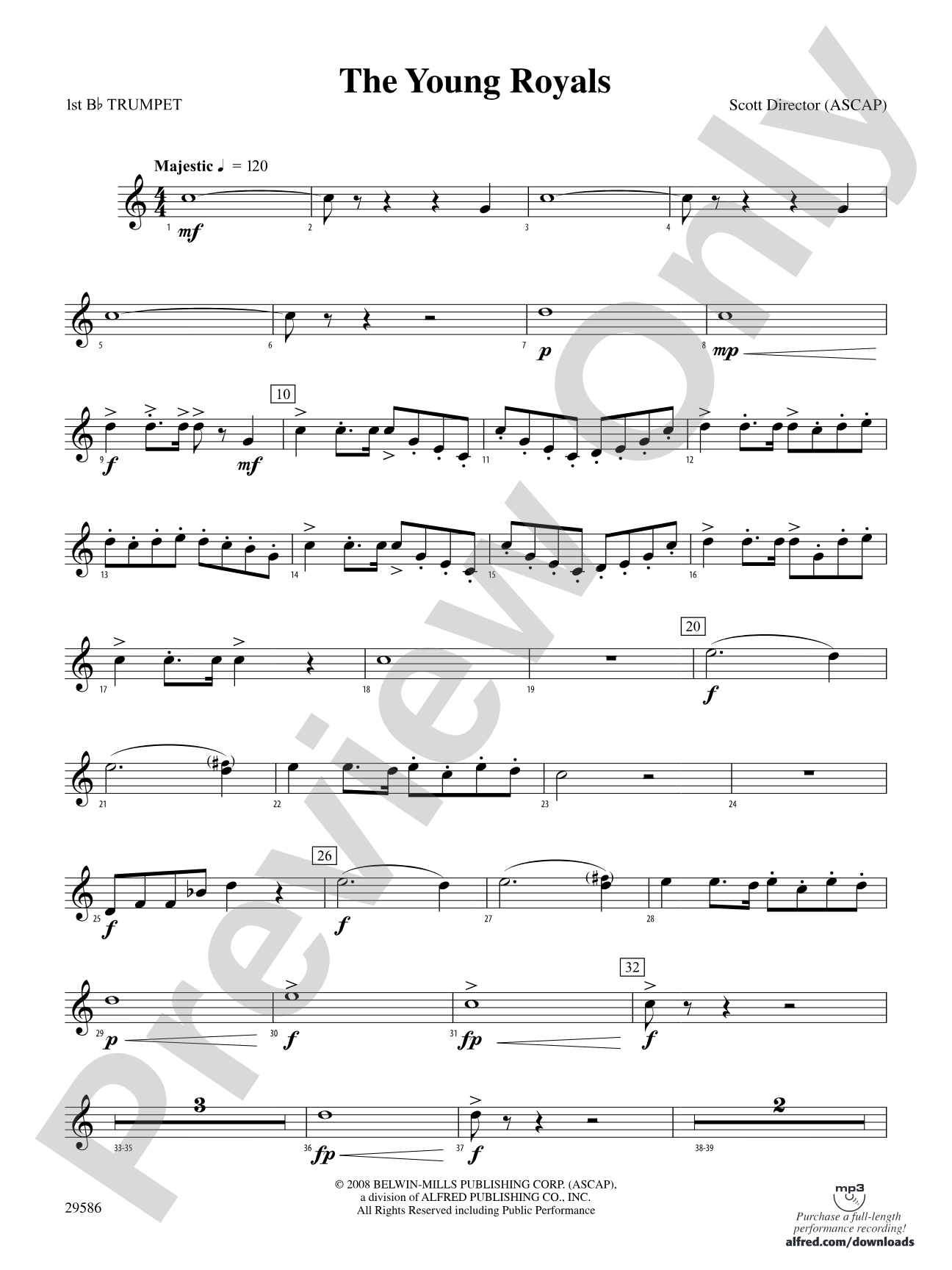 The Young Royals: 1st B-flat Trumpet