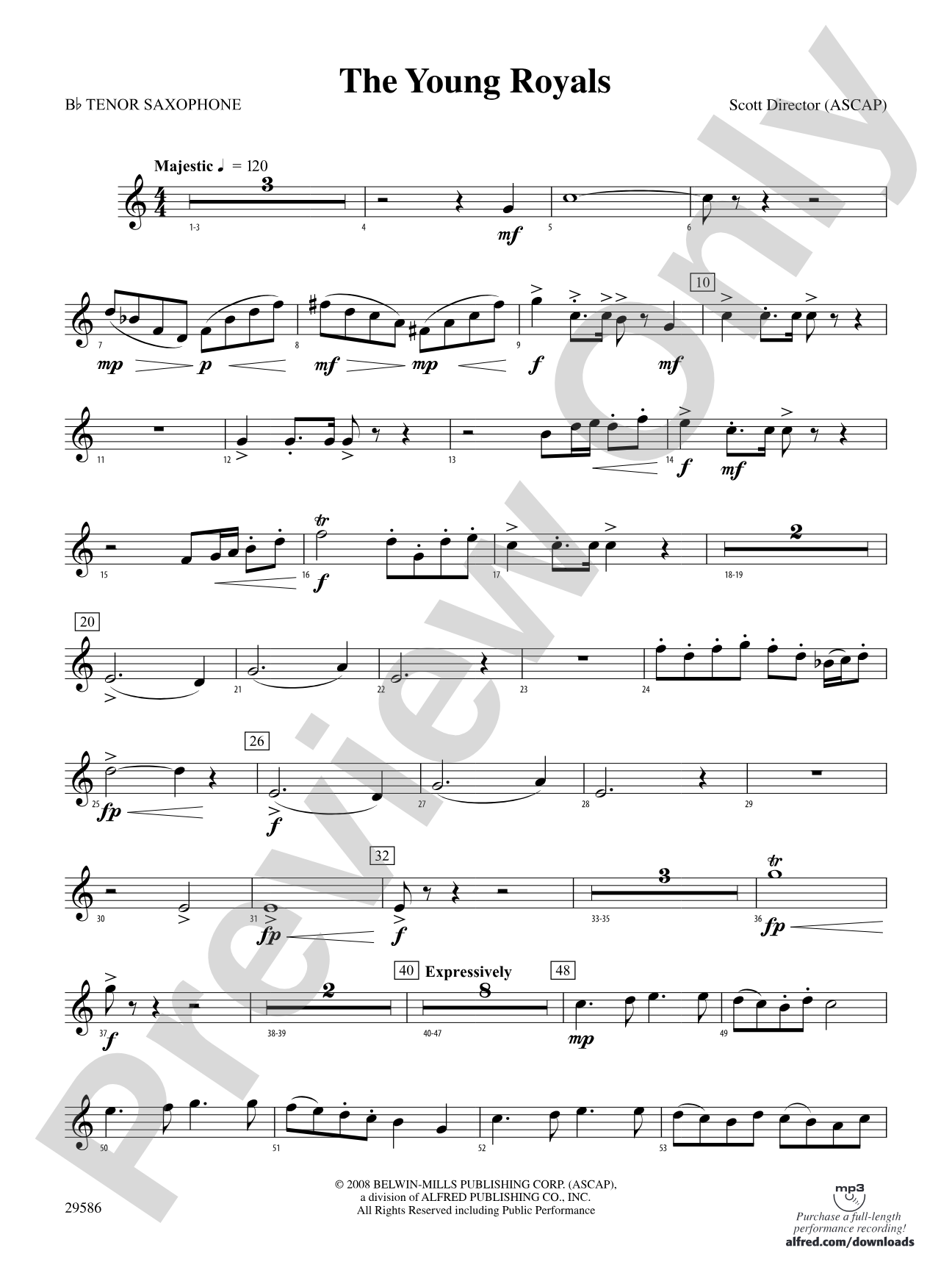 The Young Royals: B-flat Tenor Saxophone