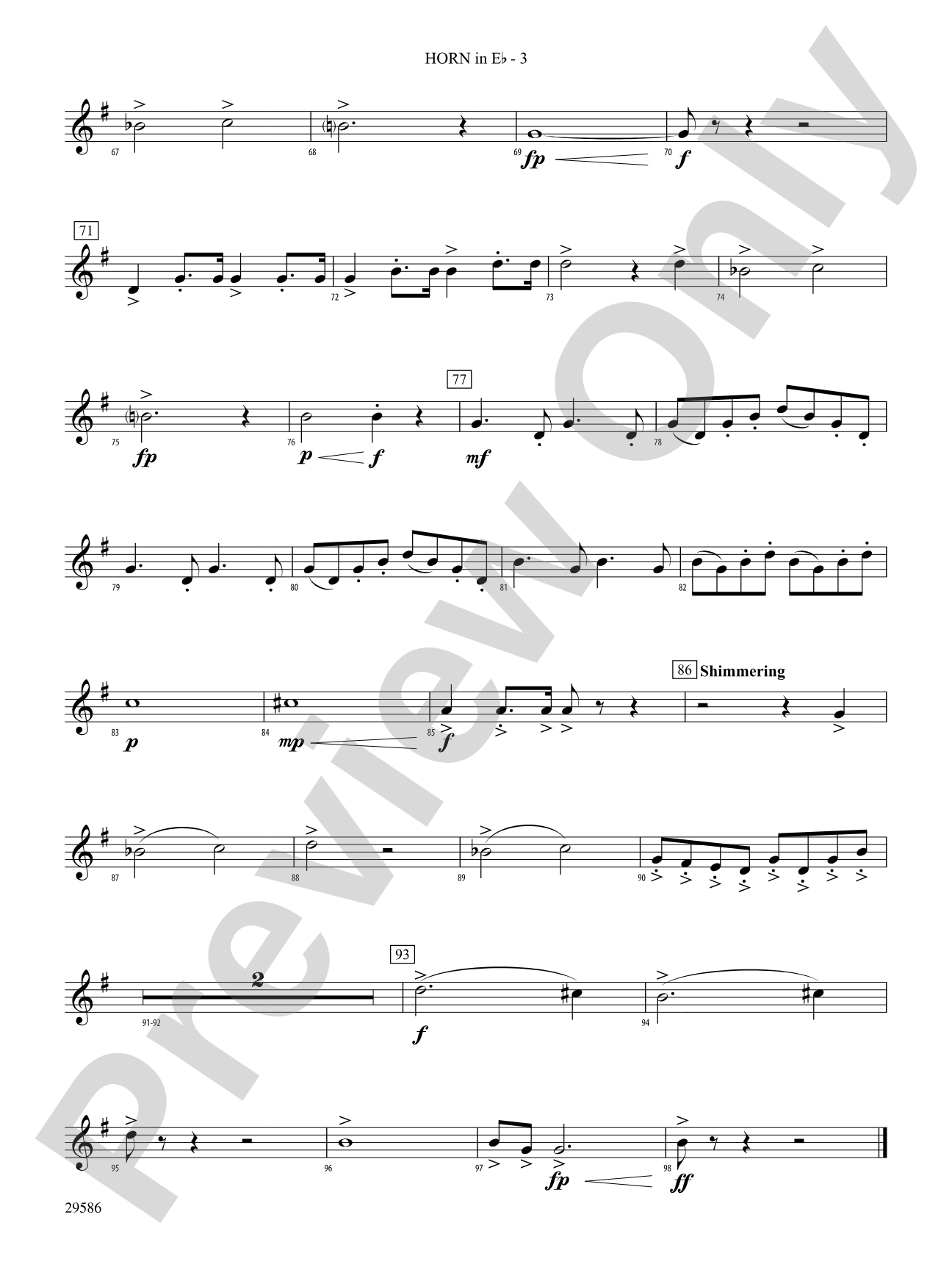 The Young Royals: (wp) 1st Horn in E-flat