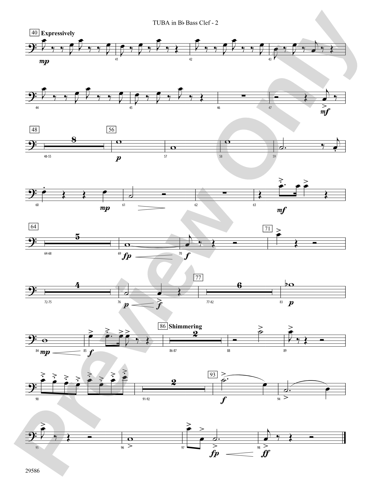 The Young Royals: (wp) B-flat Tuba B.C.