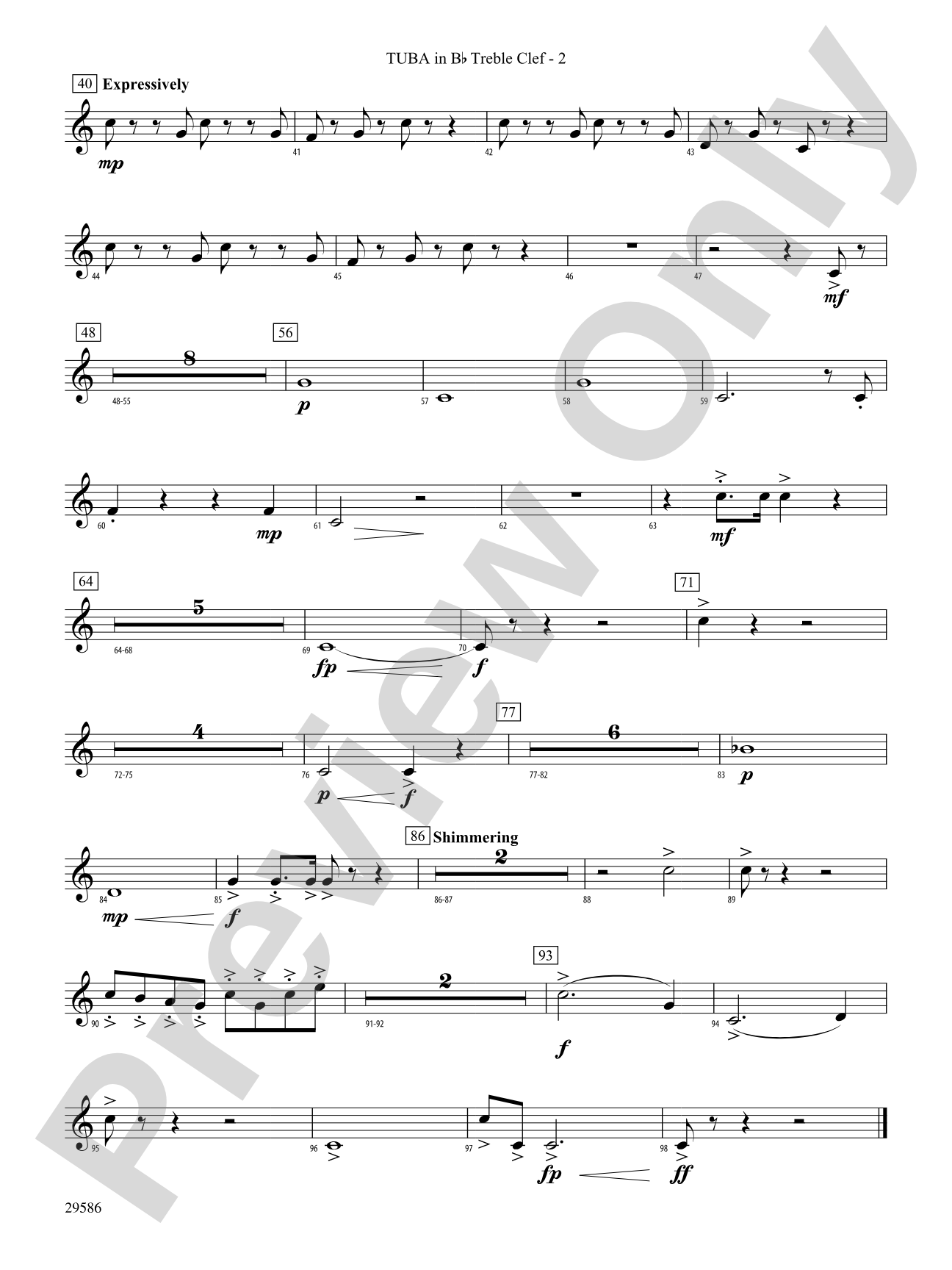 The Young Royals: (wp) B-flat Tuba T.C.