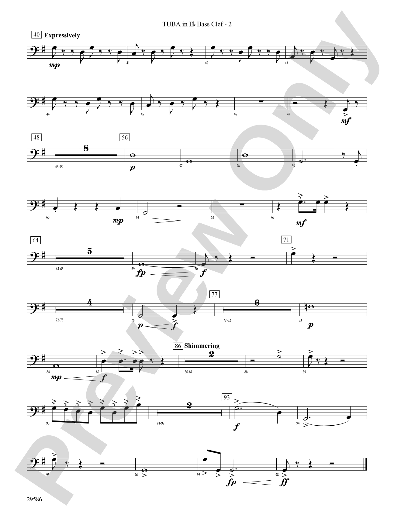 The Young Royals: (wp) E-flat Tuba B.C.