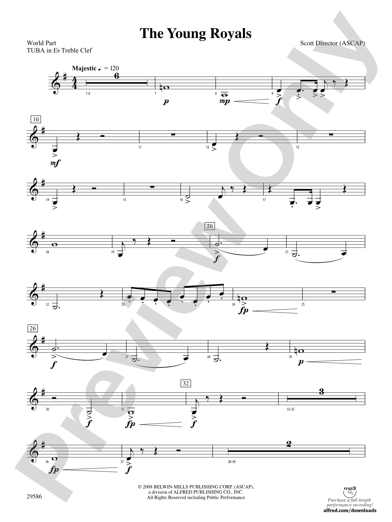 The Young Royals: (wp) E-flat Tuba T.C.