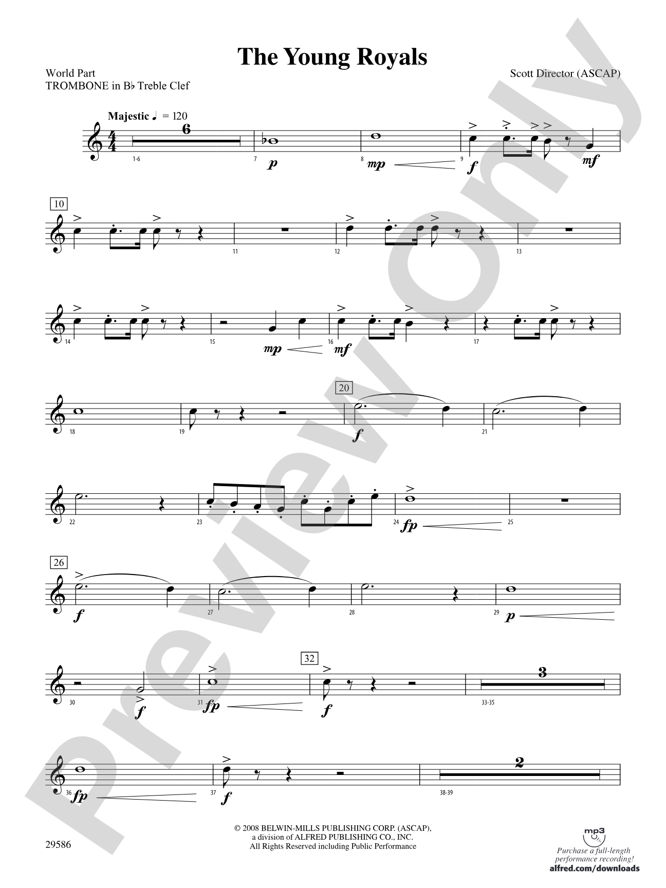 The Young Royals: (wp) 1st B-flat Trombone T.C.