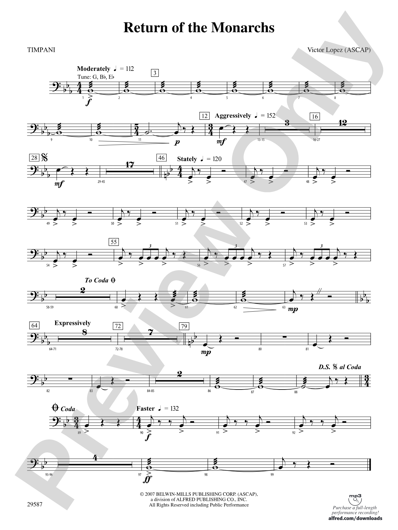 Return of the Monarchs: Timpani