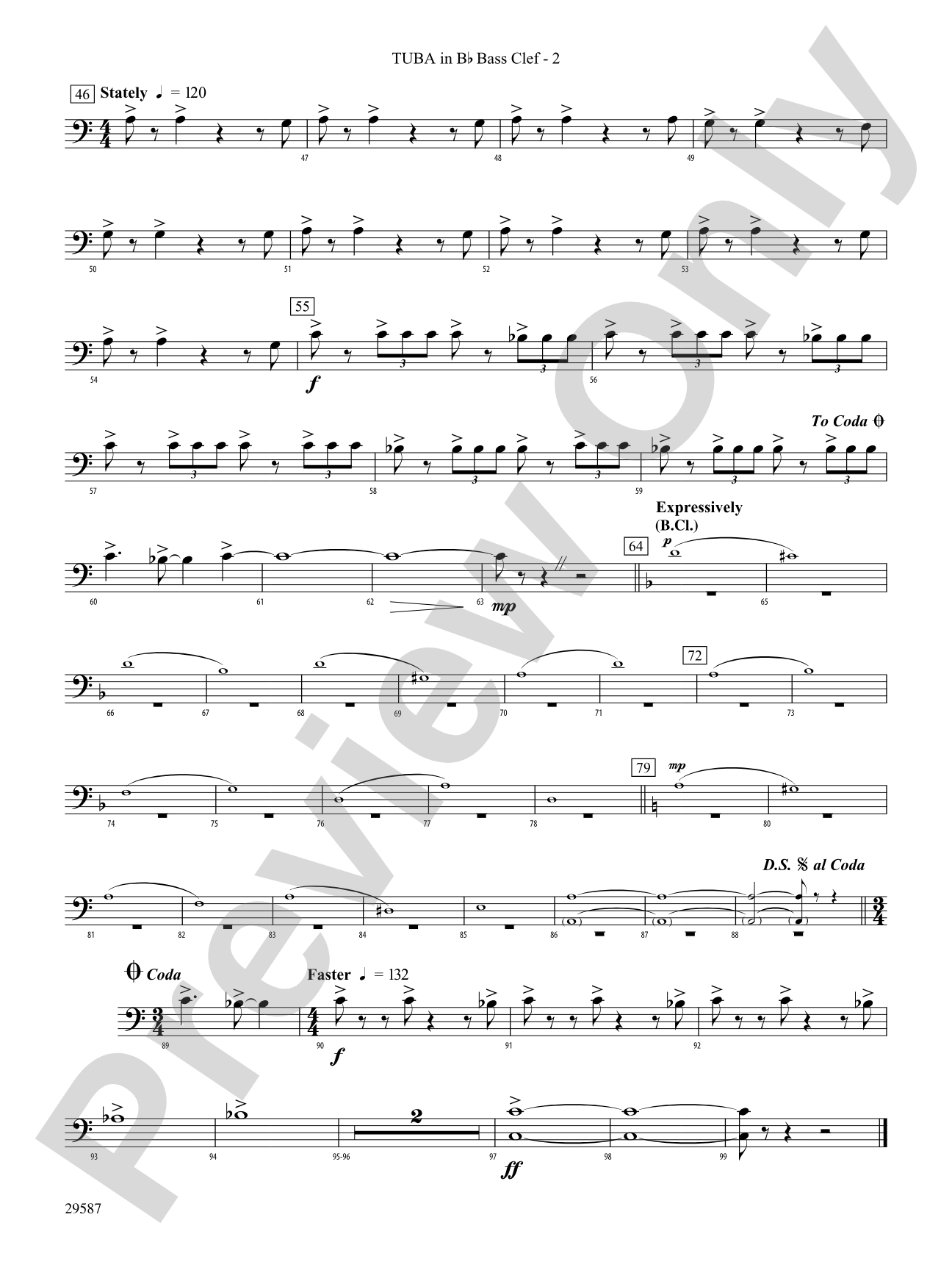 Return of the Monarchs: (wp) B-flat Tuba B.C.