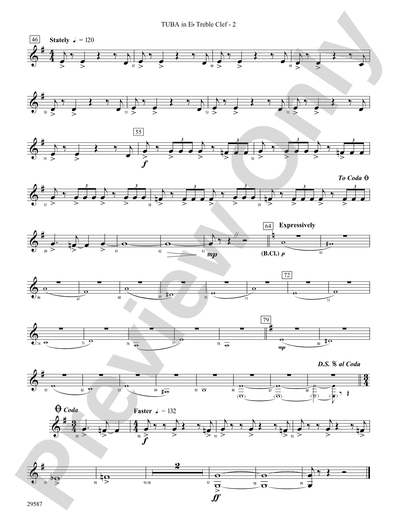 Return of the Monarchs: (wp) E-flat Tuba T.C.