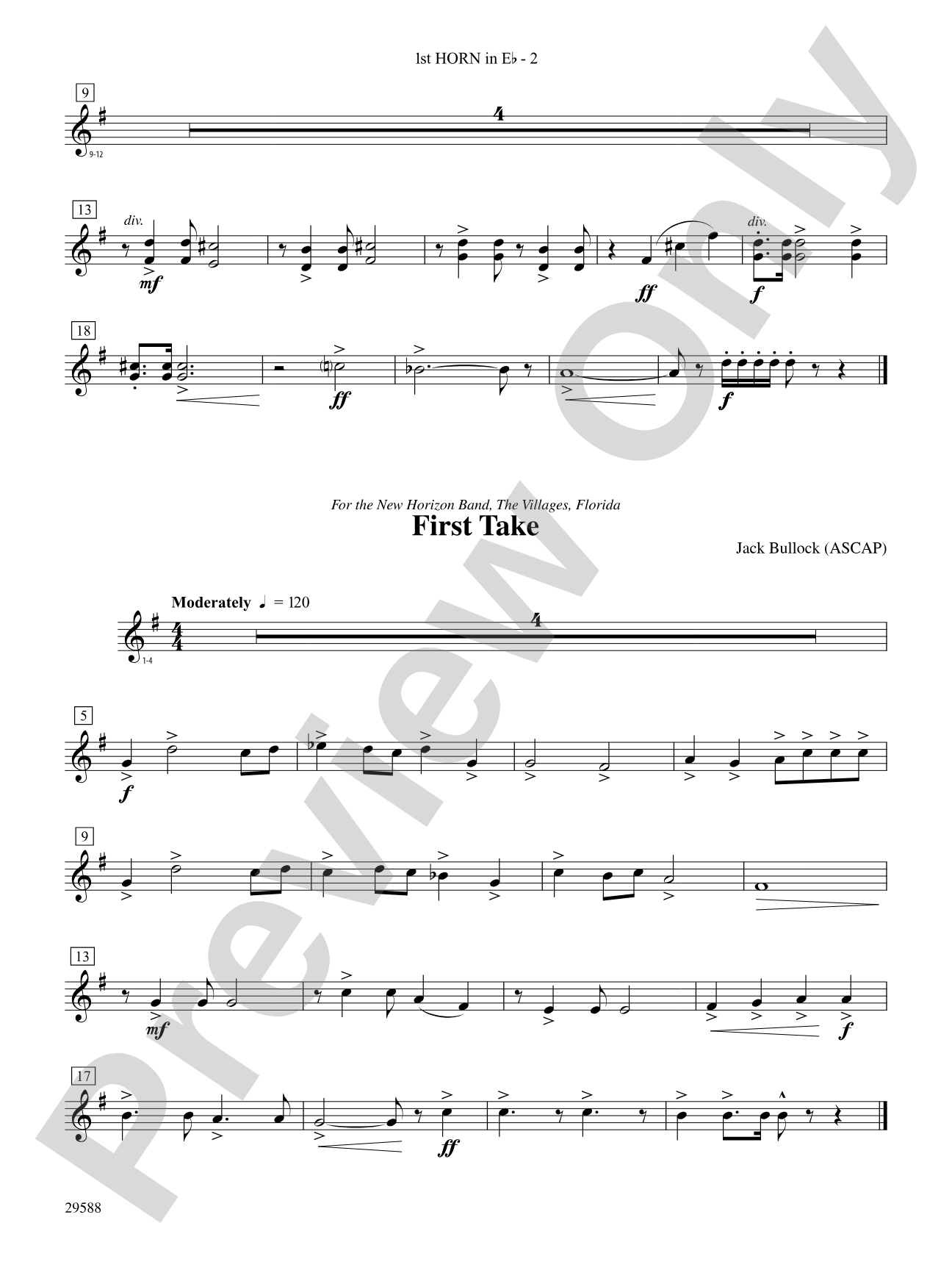 Three Concert Openers: (wp) 1st Horn in E-flat