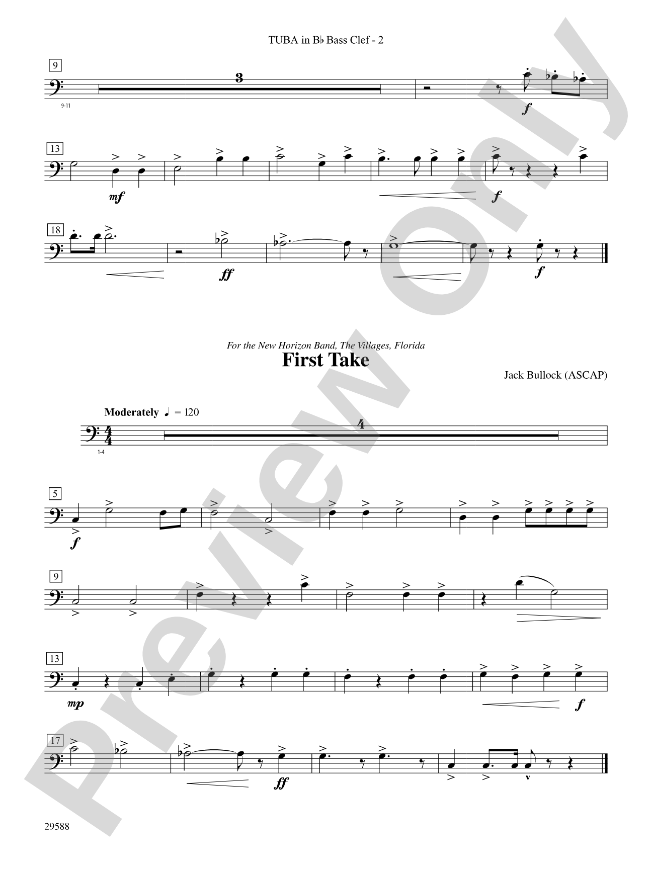 Three Concert Openers: (wp) B-flat Tuba B.C.