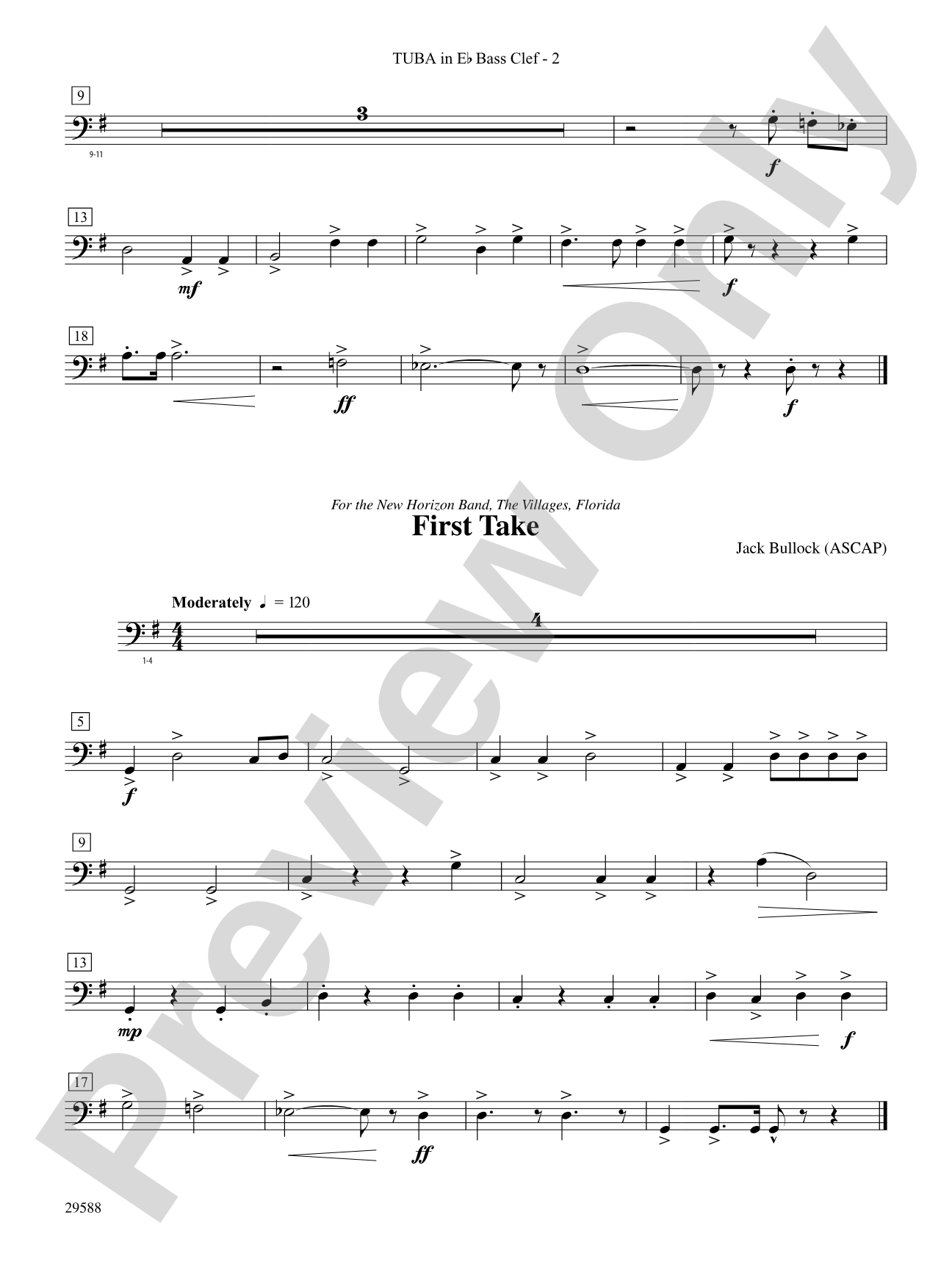 Three Concert Openers: (wp) E-flat Tuba B.C.