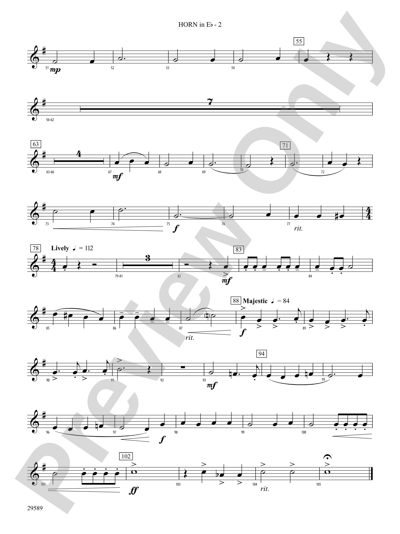 Holiday Carol Collage: (wp) 1st Horn in E-flat