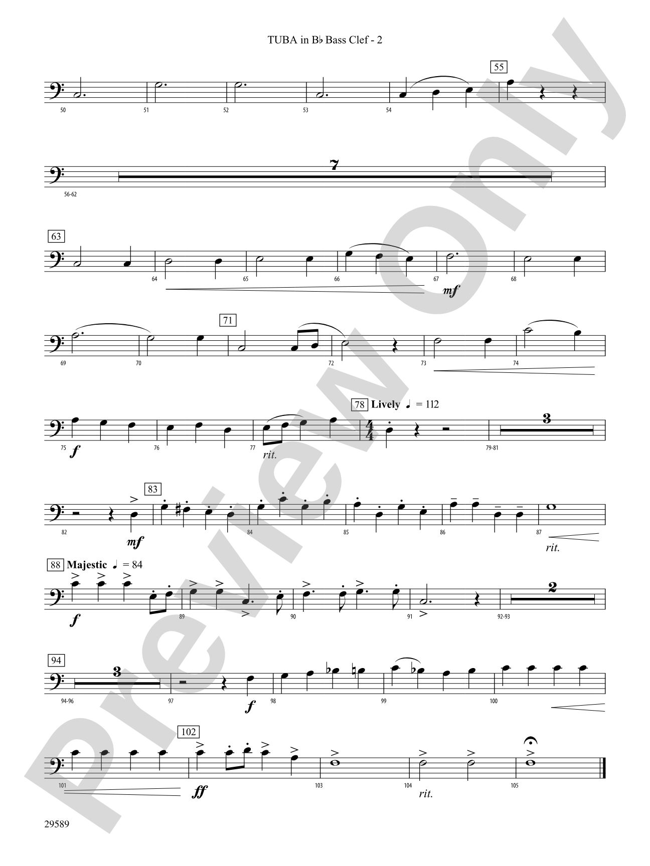Holiday Carol Collage: (wp) B-flat Tuba B.C.