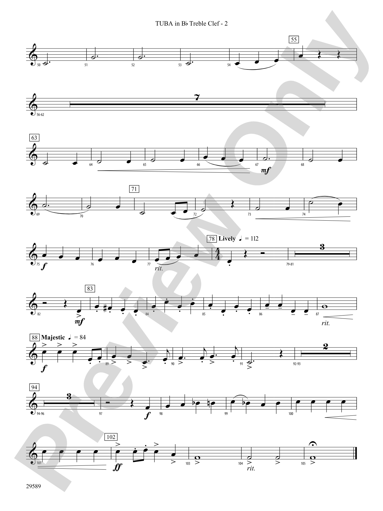 Holiday Carol Collage: (wp) B-flat Tuba T.C.