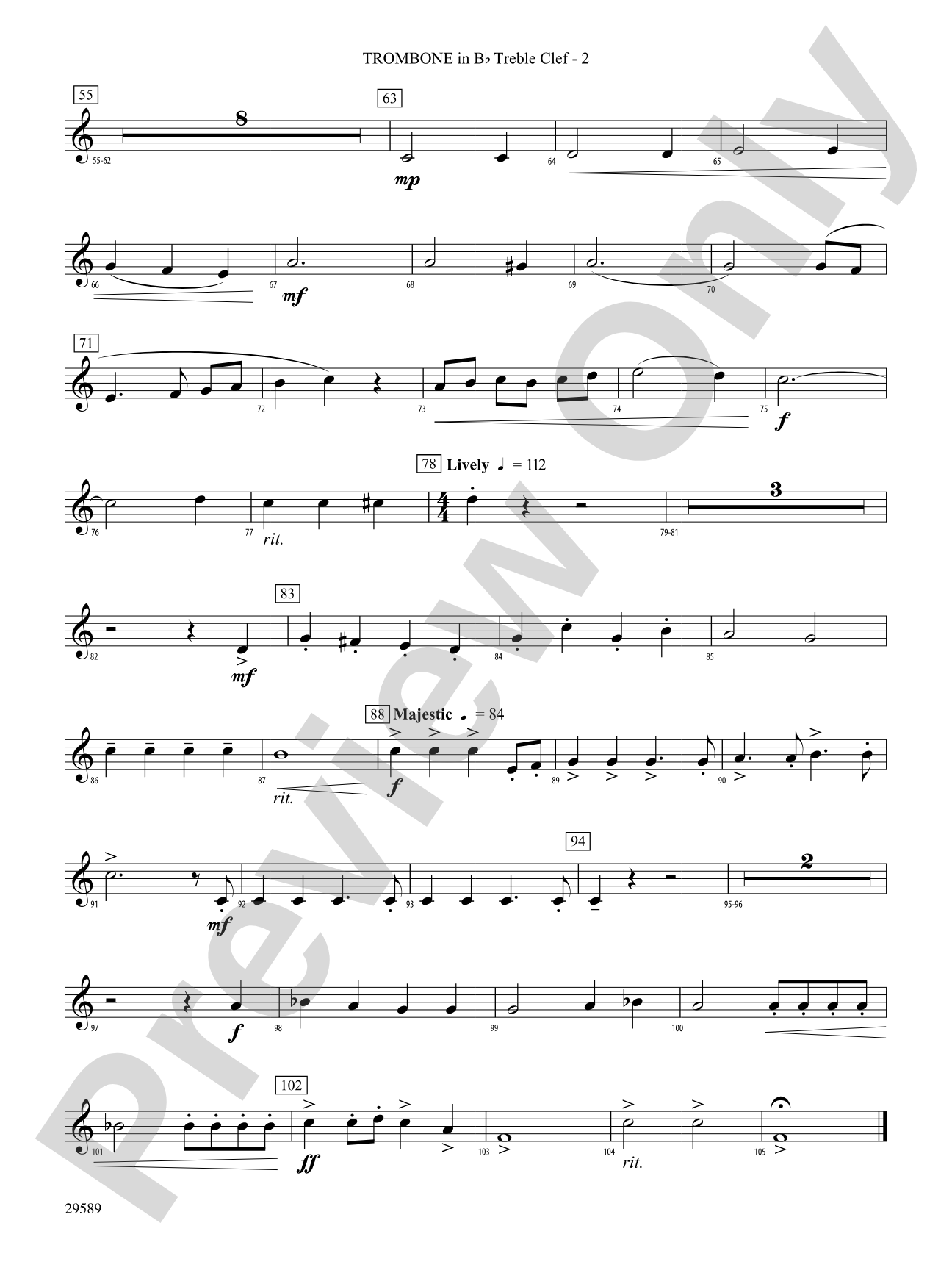 Holiday Carol Collage: (wp) 1st B-flat Trombone T.C.
