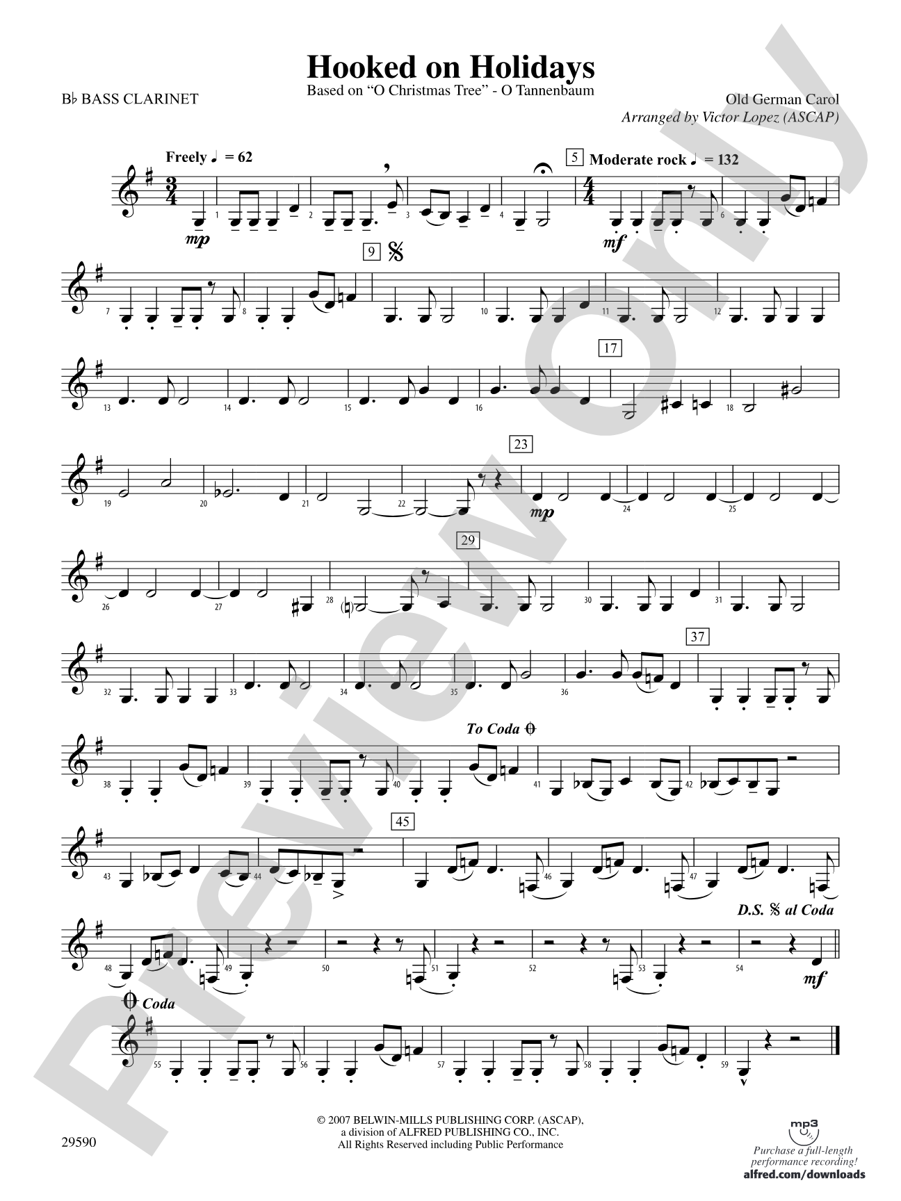 Hooked on Holidays: B-flat Bass Clarinet