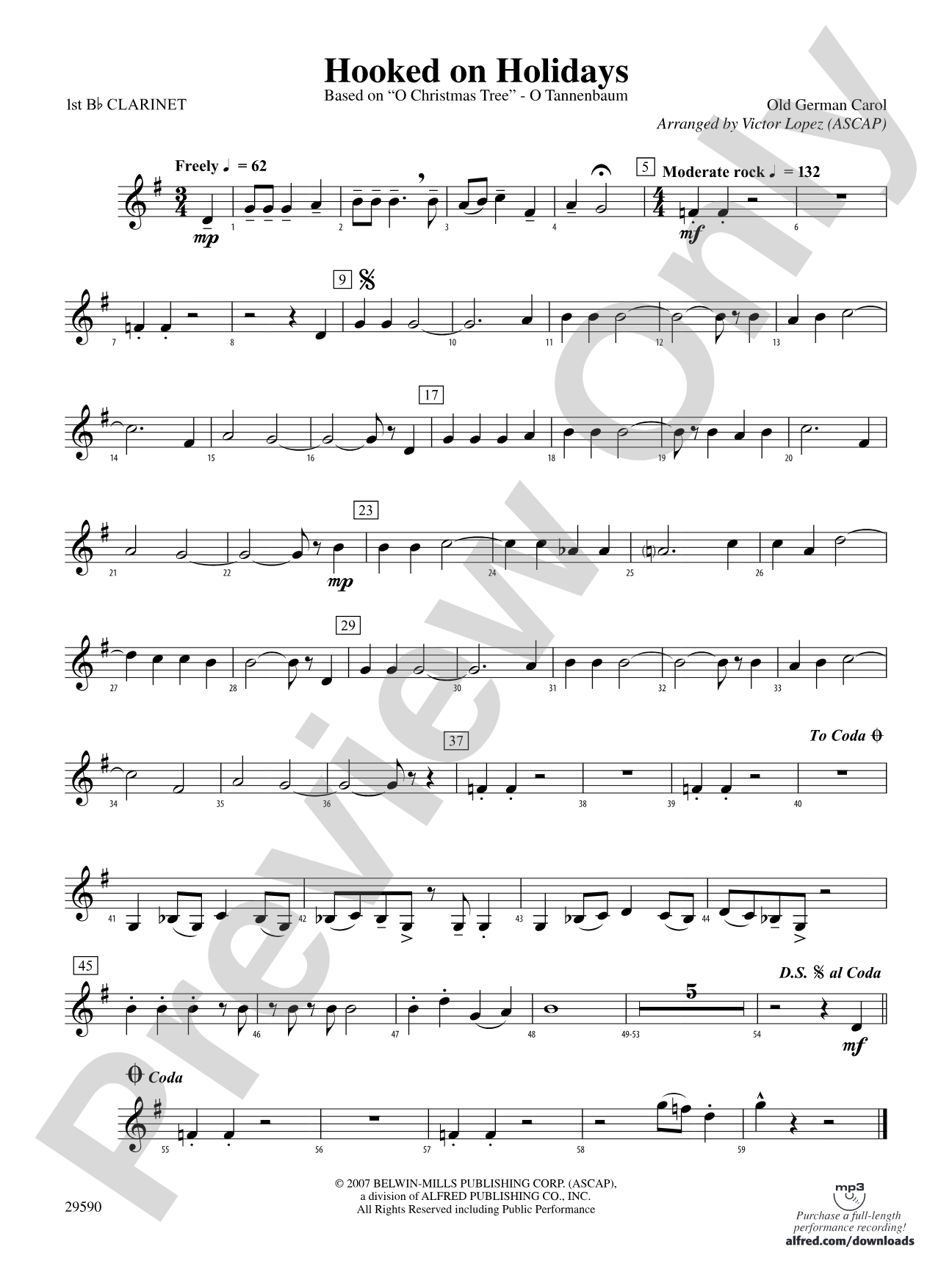 Hooked on Holidays: 1st B-flat Clarinet