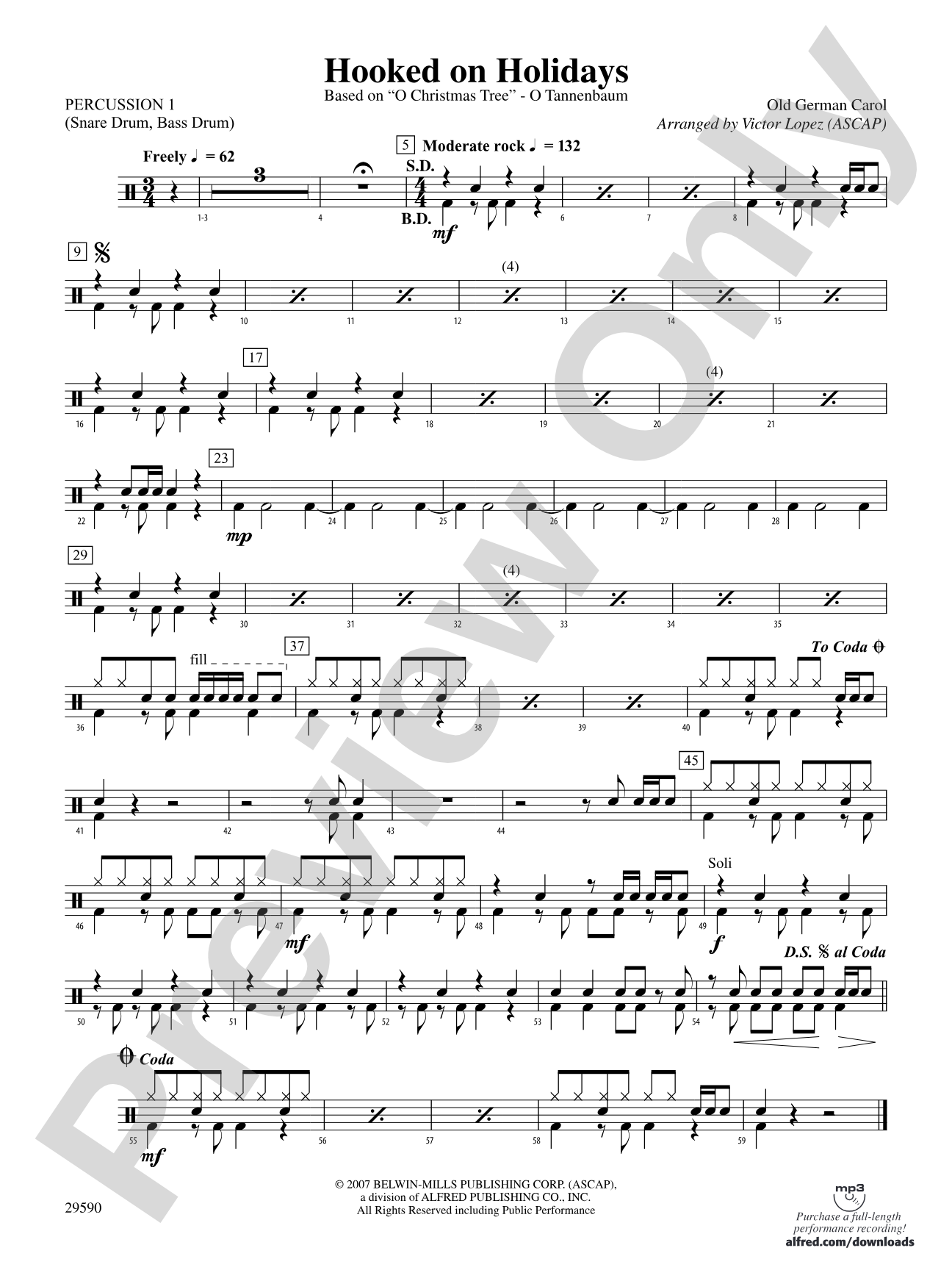 Hooked on Holidays: 1st Percussion