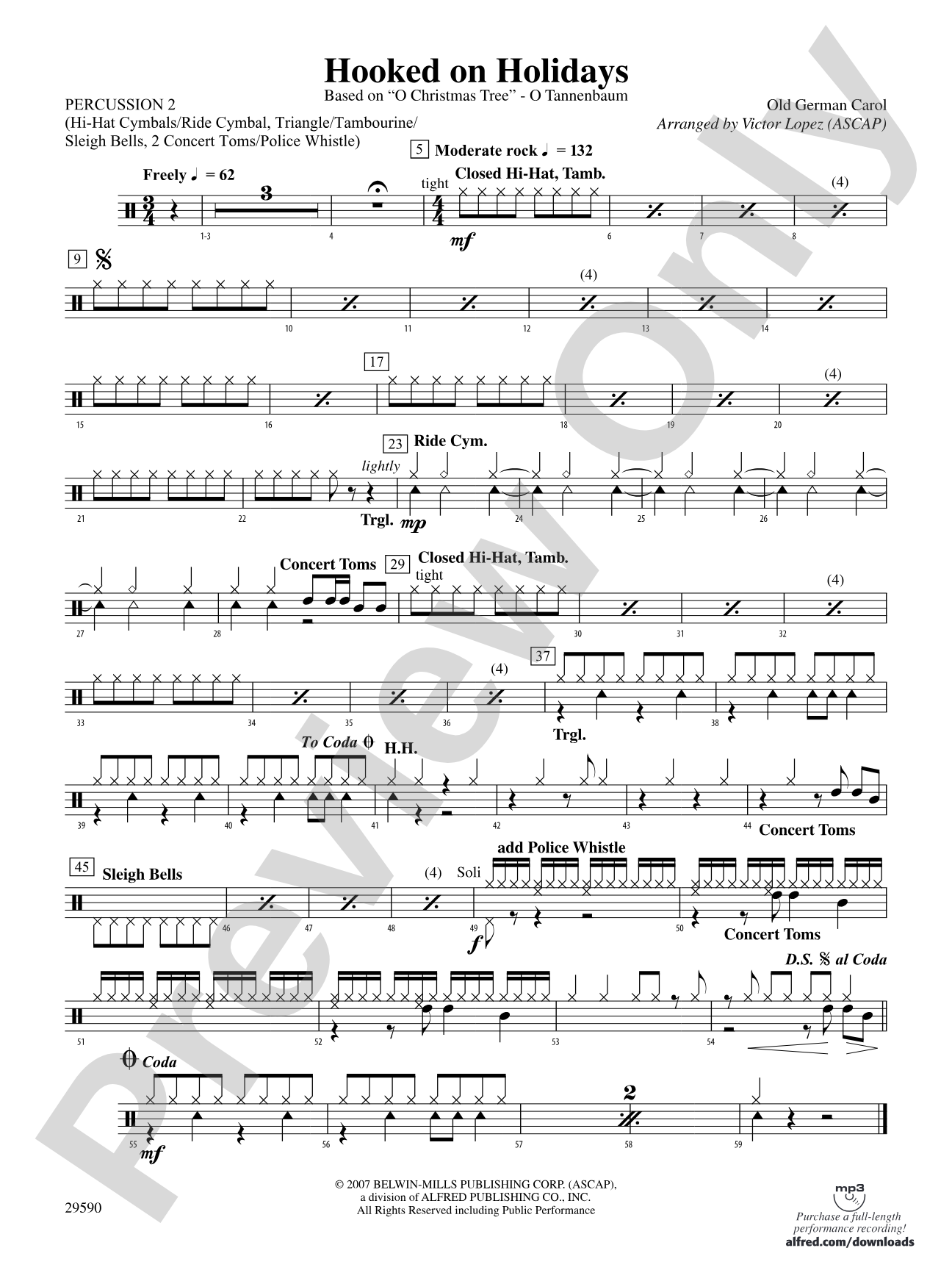 Hooked on Holidays: 2nd Percussion
