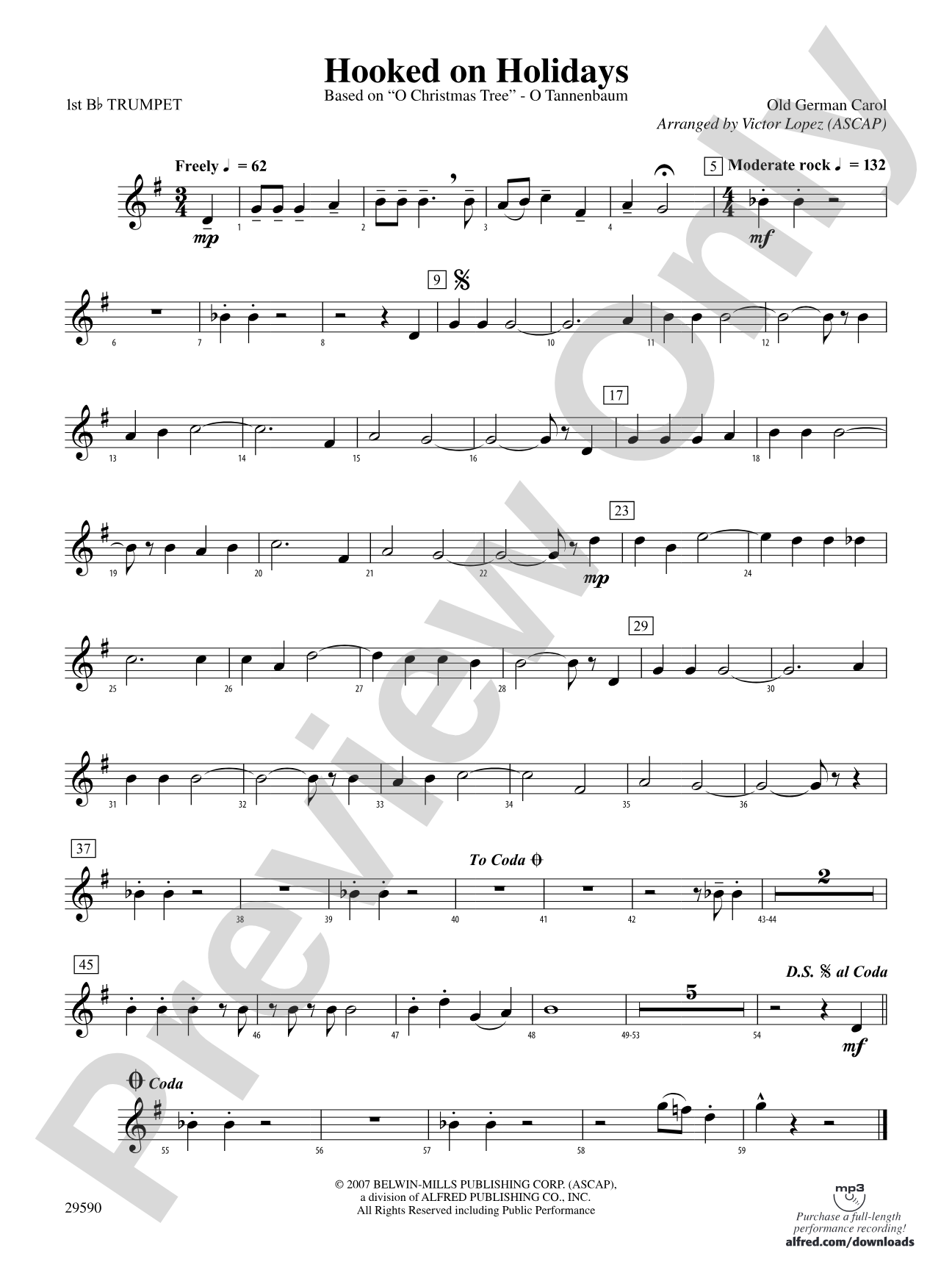 Hooked on Holidays: 1st B-flat Trumpet