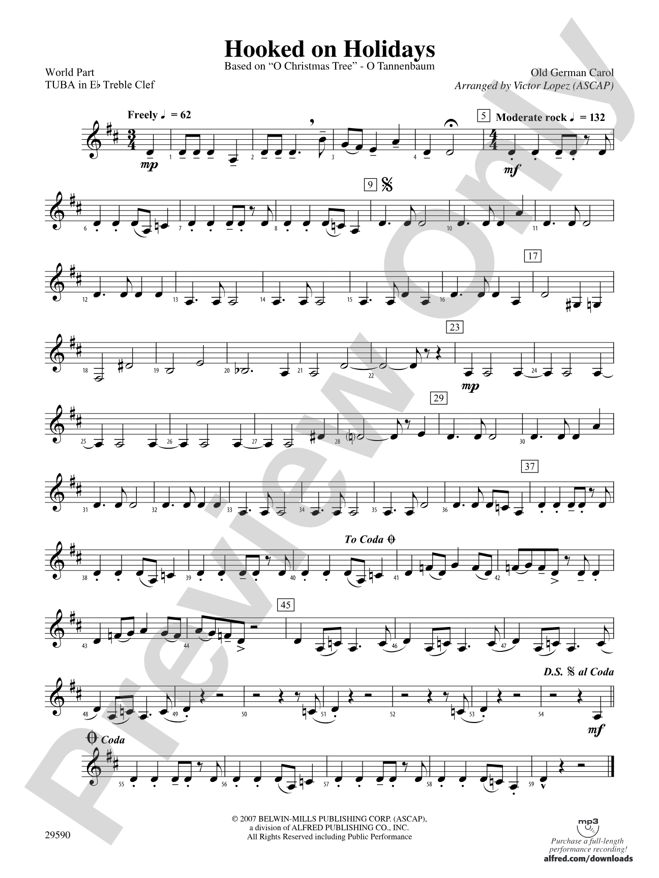 Hooked on Holidays: (wp) E-flat Tuba T.C.