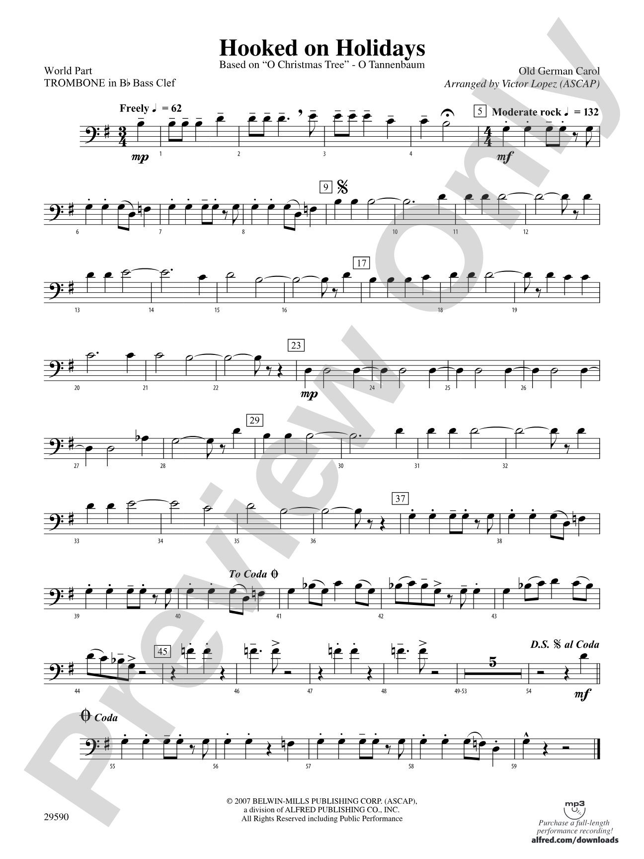 Hooked on Holidays: (wp) 1st B-flat Trombone B.C.
