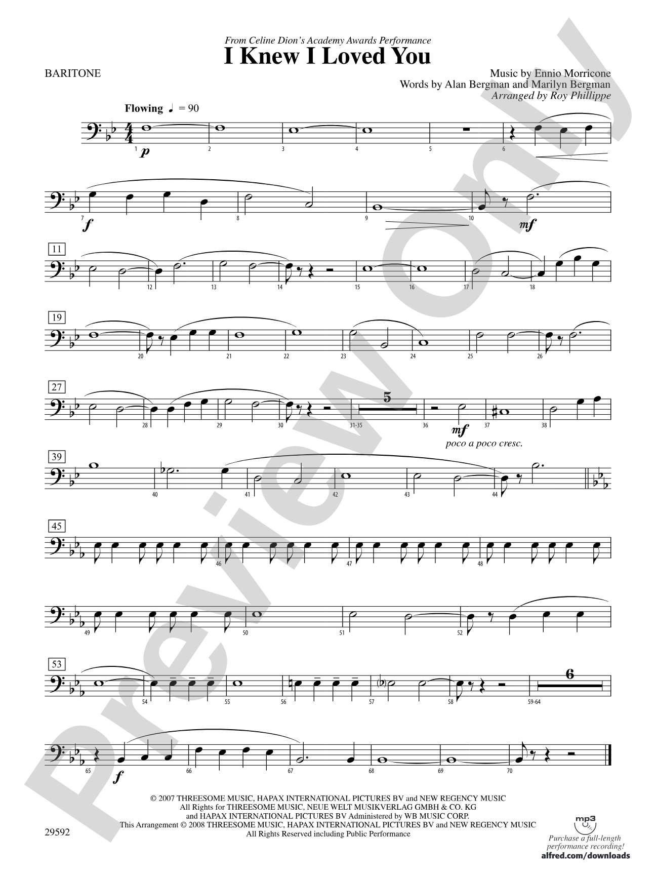 I Knew I Loved You: Baritone B.C.