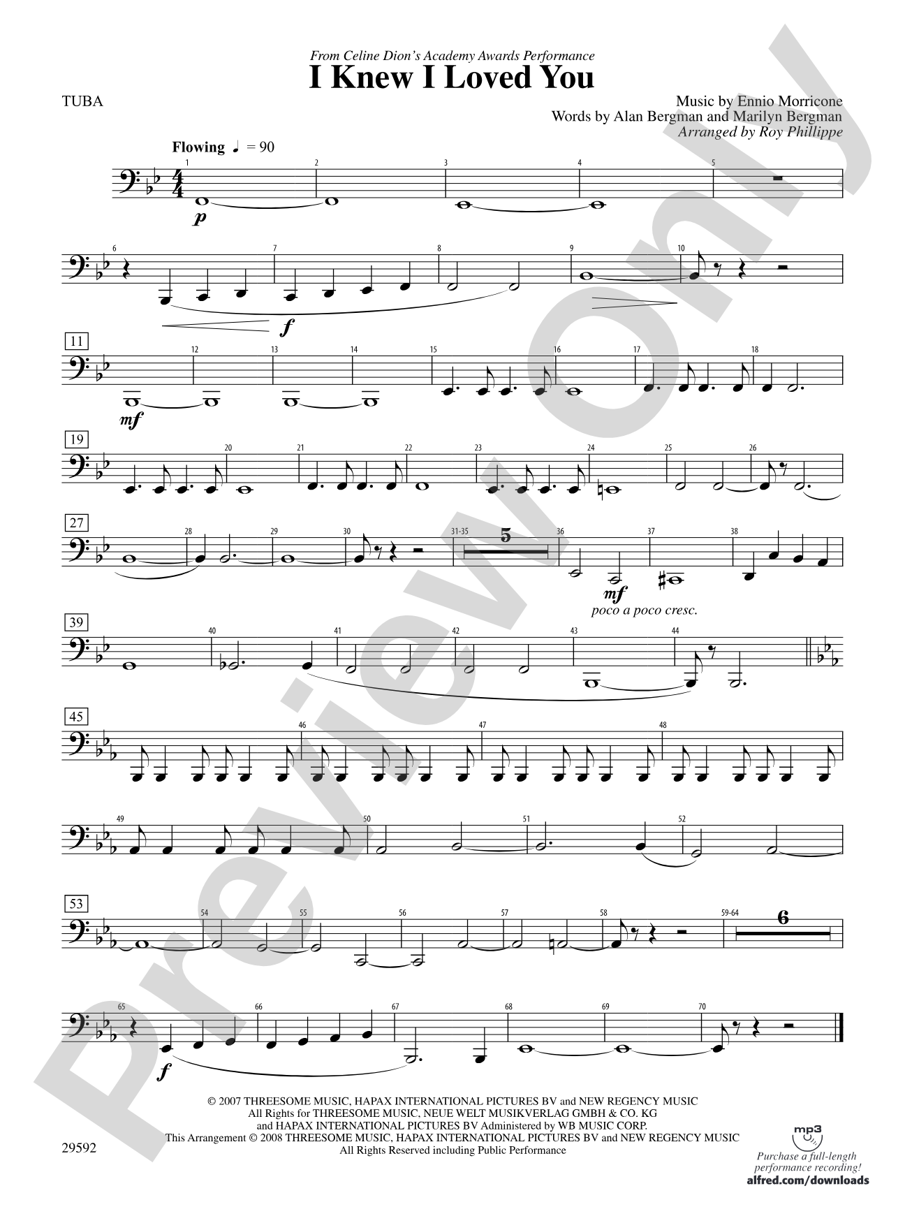 I Knew I Loved You: Tuba