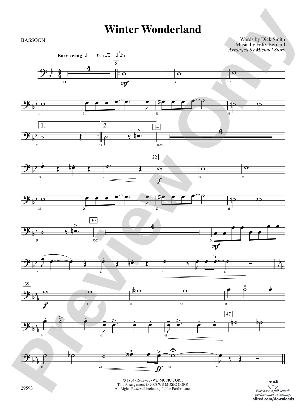 Winter Wonderland: Bassoon