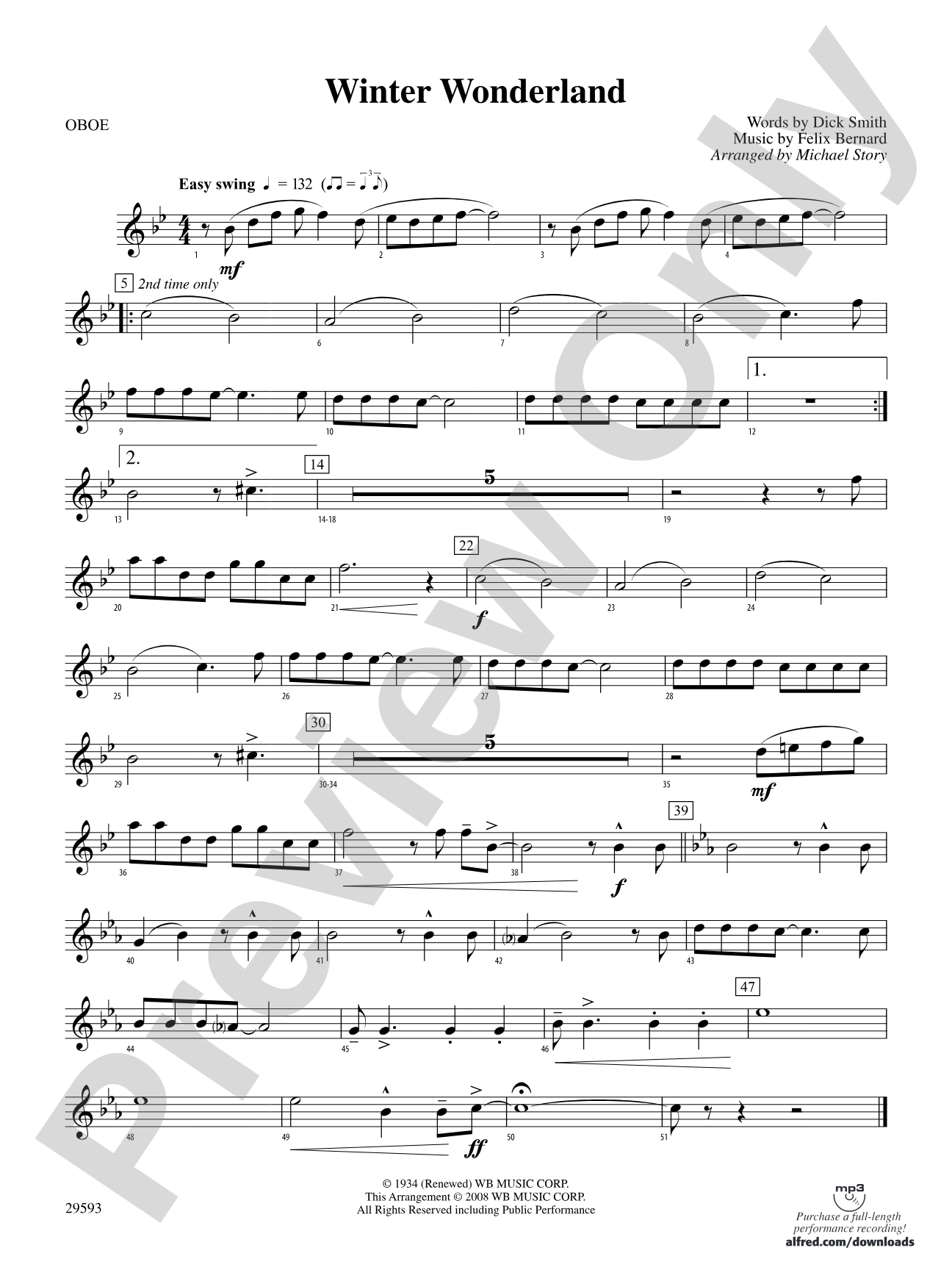 Winter Wonderland: Oboe