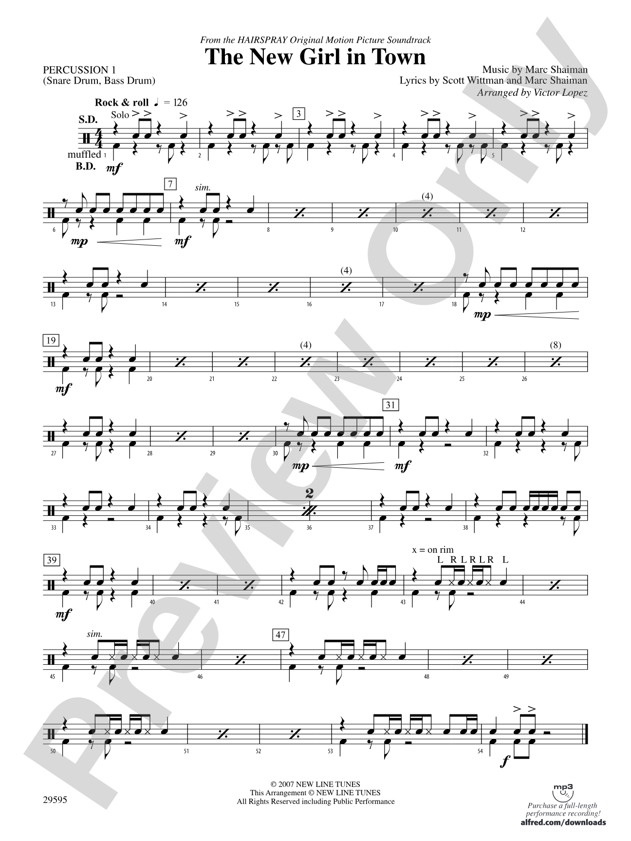 The New Girl in Town: 1st Percussion