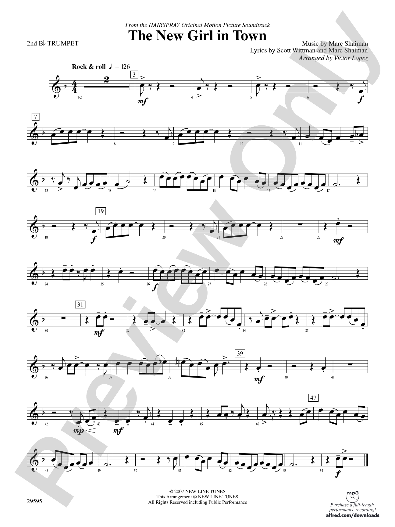 The New Girl in Town: 2nd B-flat Trumpet
