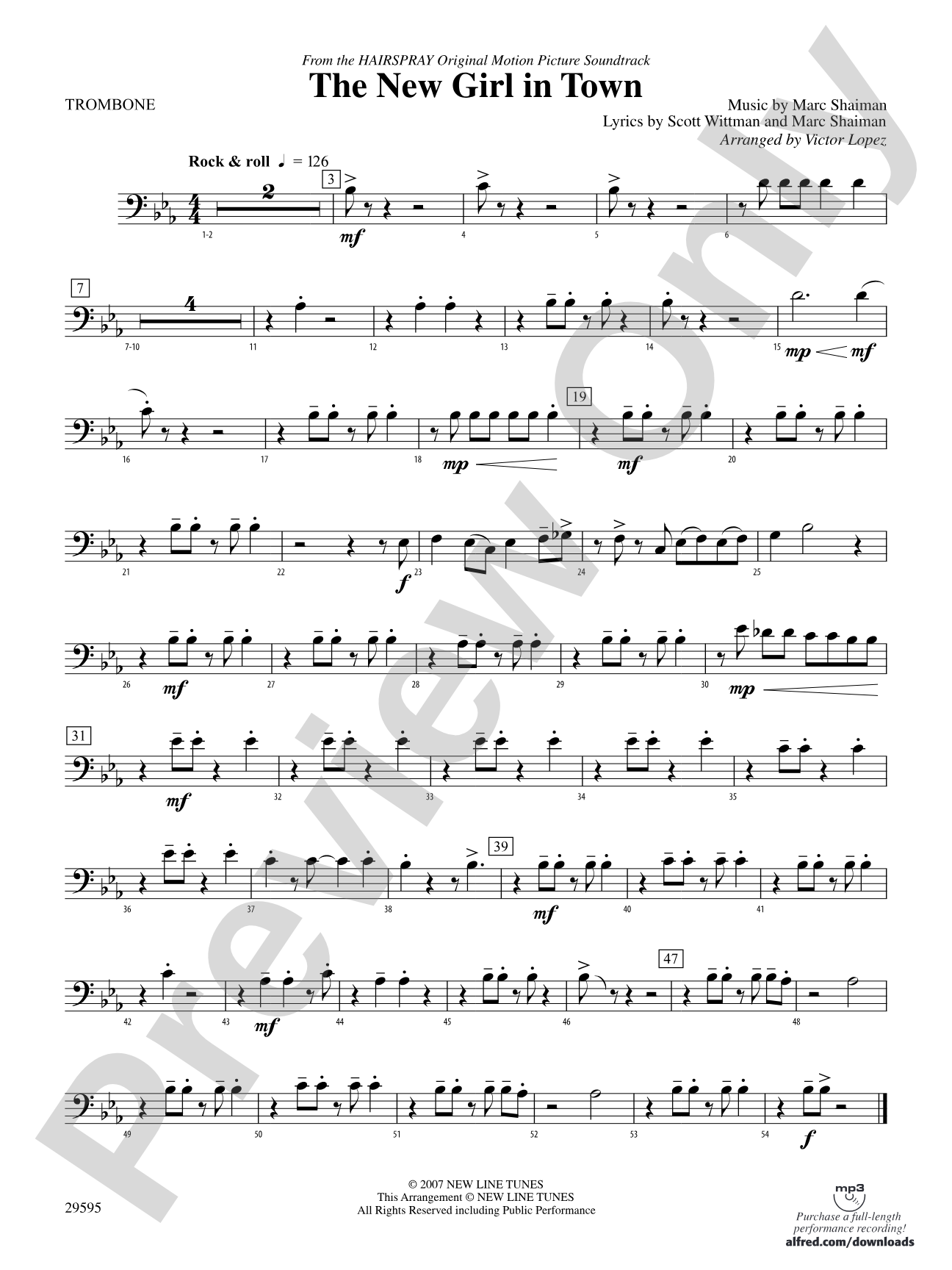 The New Girl in Town: 1st Trombone