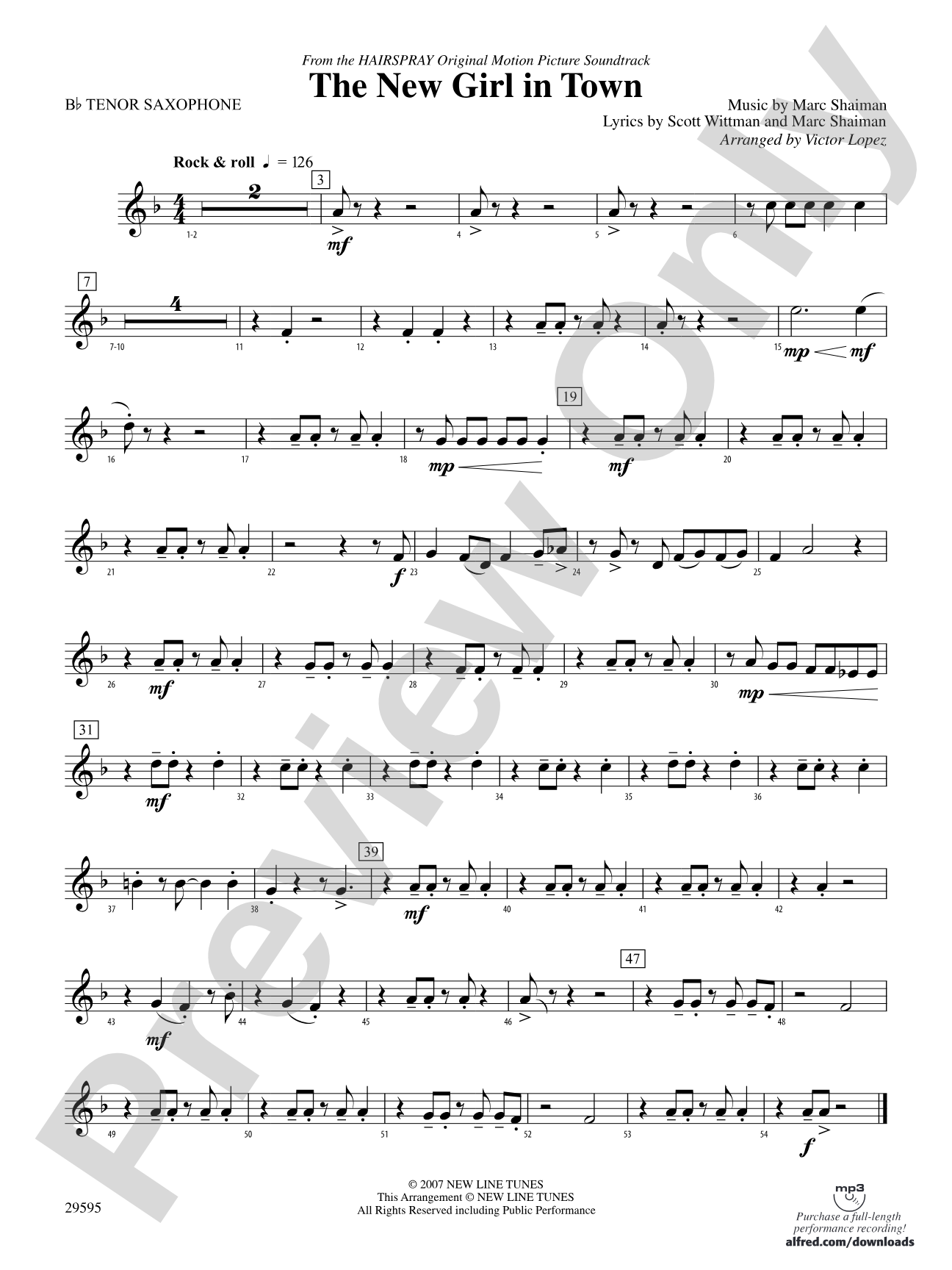The New Girl in Town: B-flat Tenor Saxophone