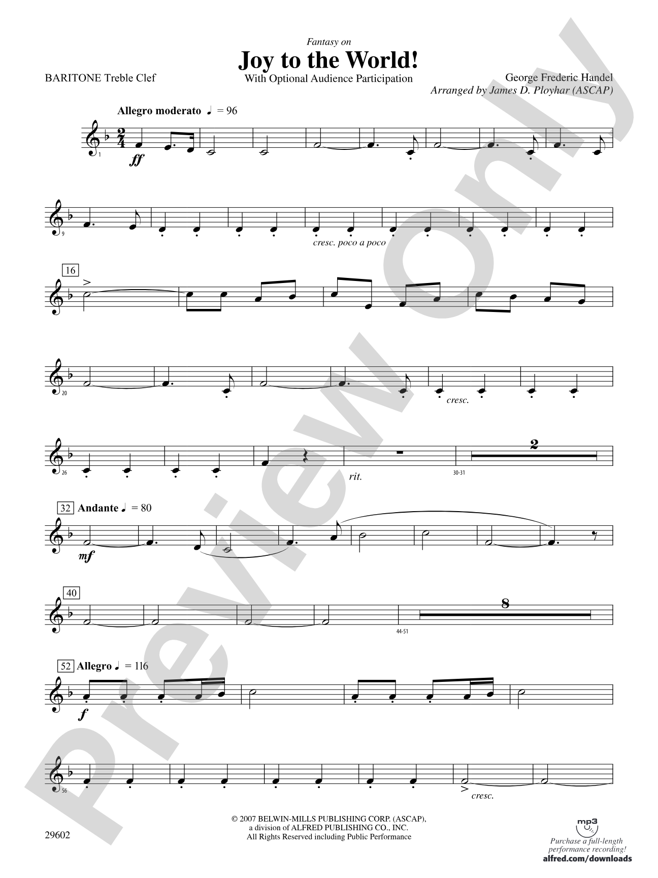 Joy to the World: Baritone T.C.