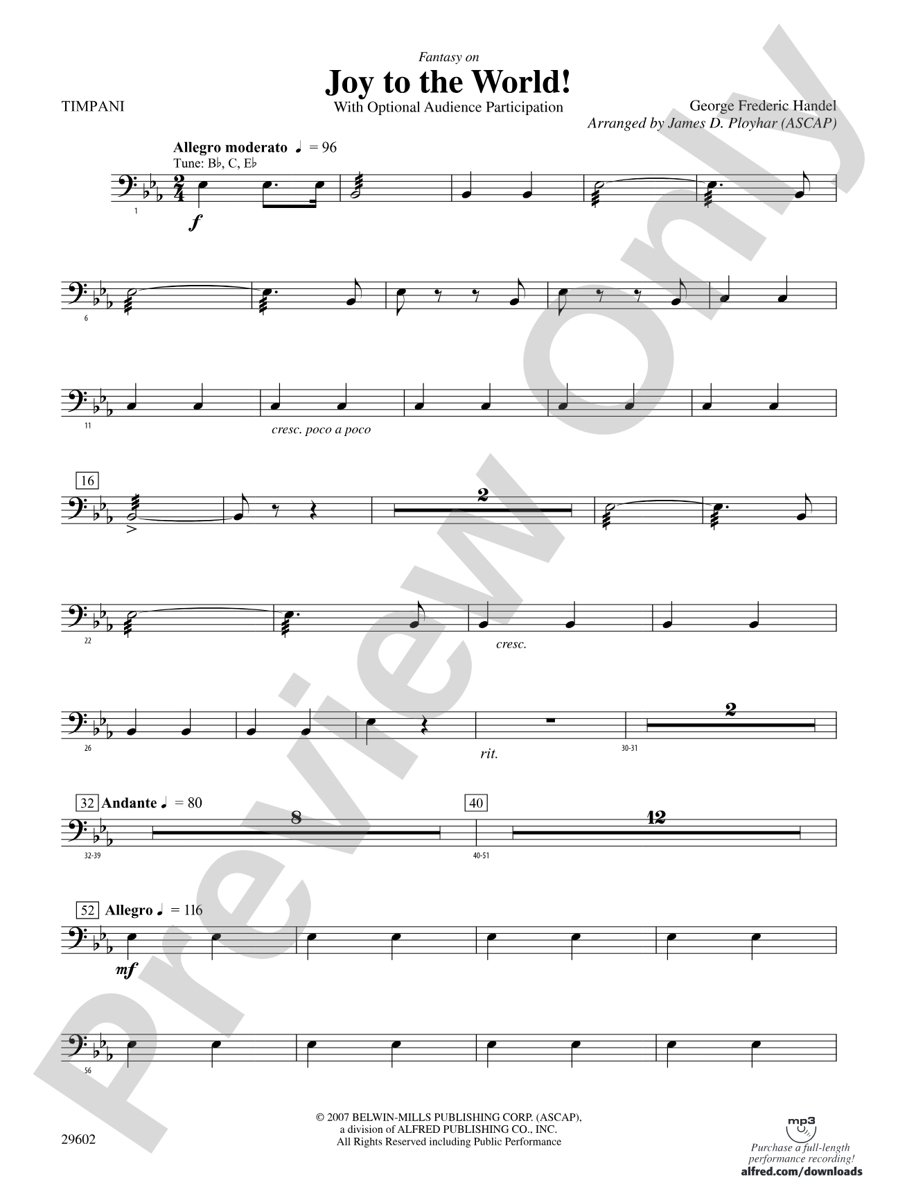 Joy to the World: Timpani