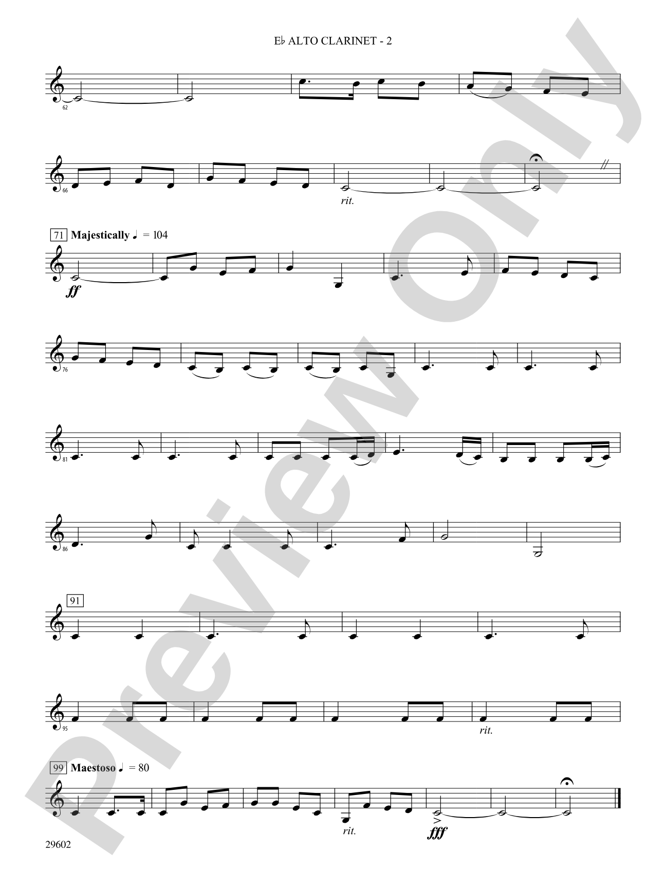 Joy to the World: (wp) E-flat Alto Clarinet