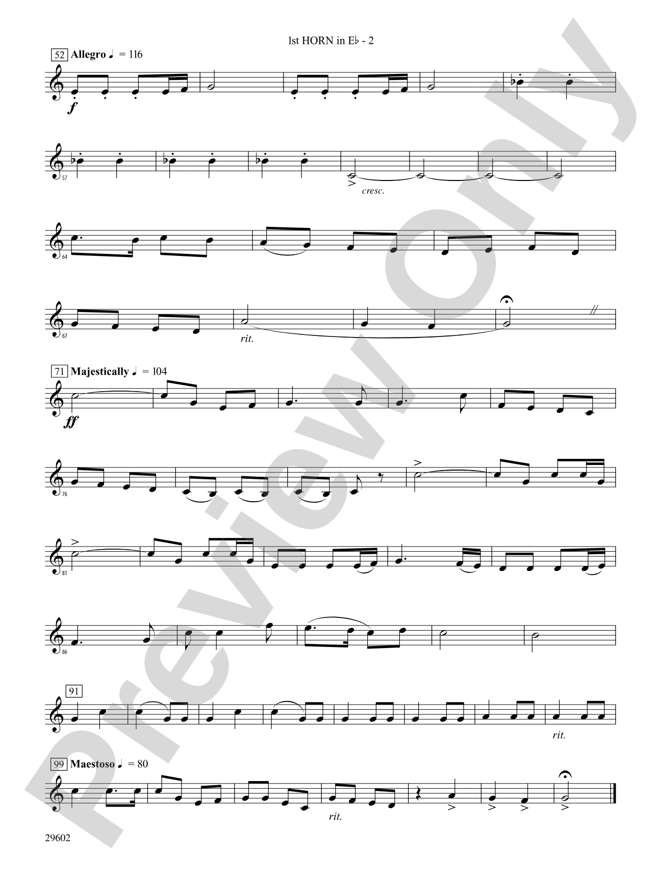 Joy to the World: (wp) 1st Horn in E-flat