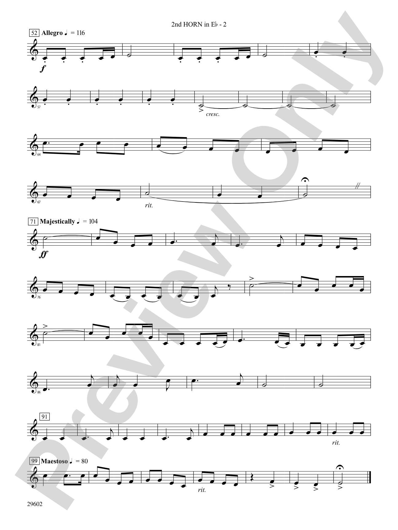 Joy to the World: (wp) 2nd Horn in E-flat
