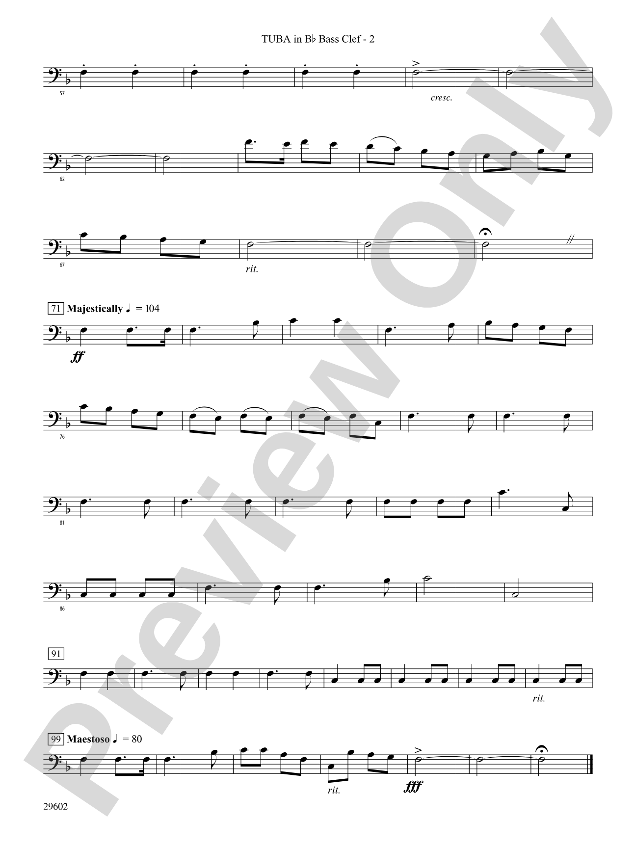 Joy to the World: (wp) B-flat Tuba B.C.